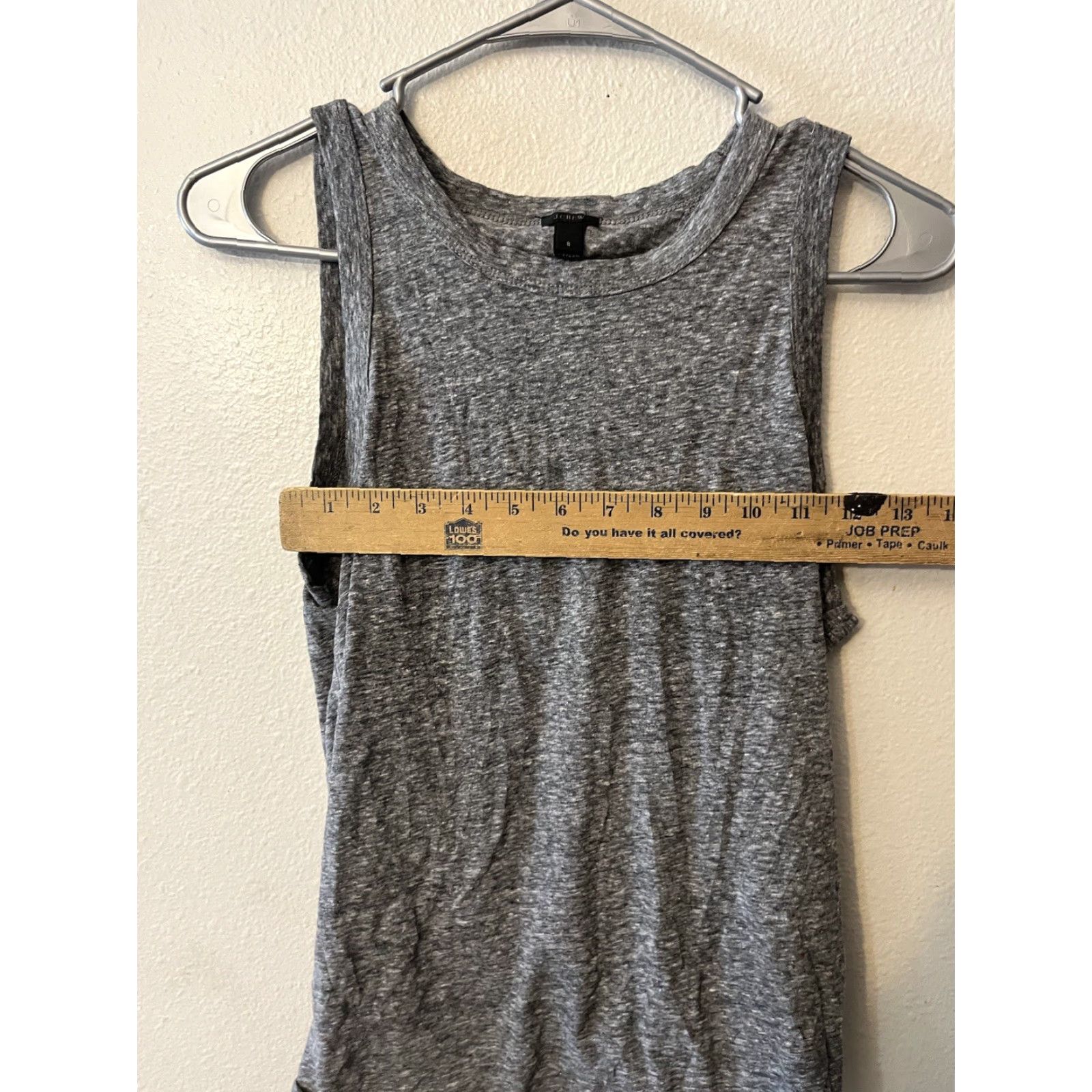 J.Crew J.CREW Gray Tie-Back Tank Top Women Size Small Style J1677 Size S / US 4 / IT 40 - 5 Thumbnail