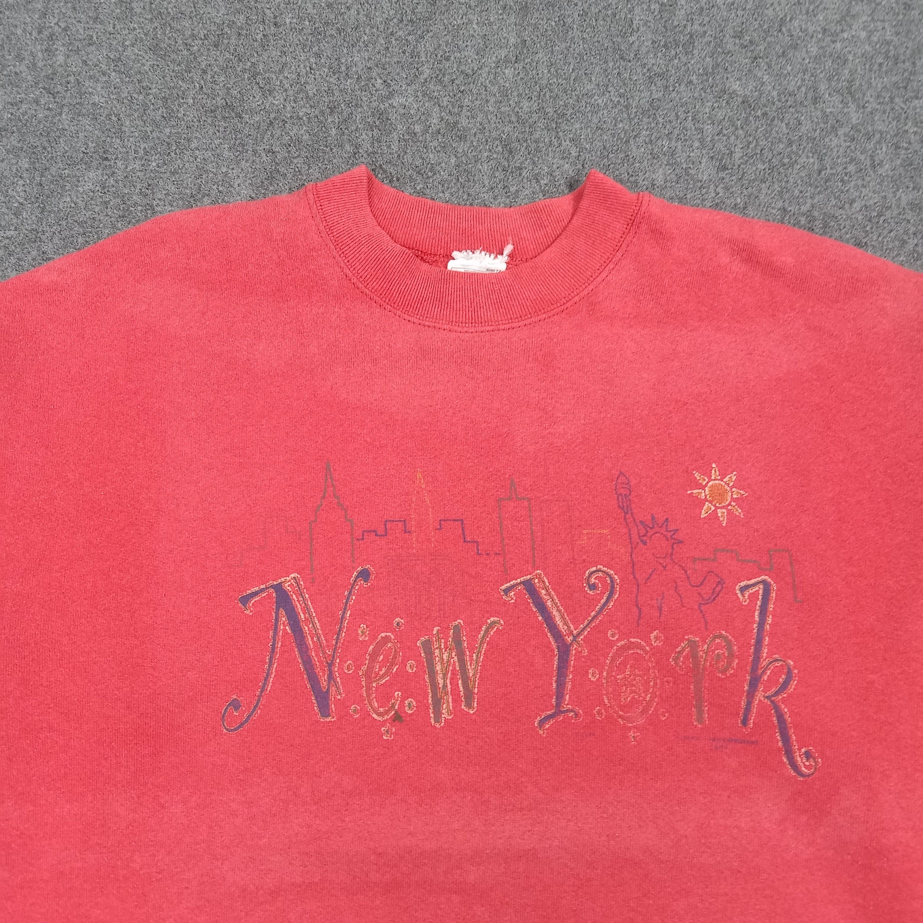 Vintage NYC New York City Streetwear Sweatshirt C270N19 Size US M / EU 48-50 / 2 - 2 Thumbnail