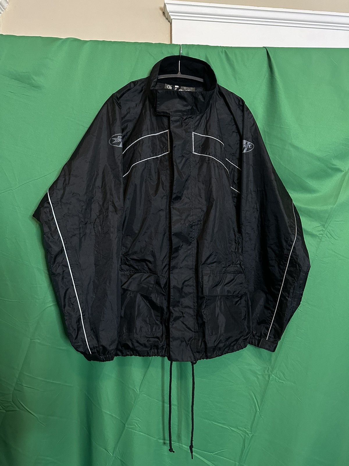 Joe Rocket RS-2 zip-up waterproof reflective motorcycle rain jacket Size US M / EU 48-50 / 2 - 1 Thumbnail