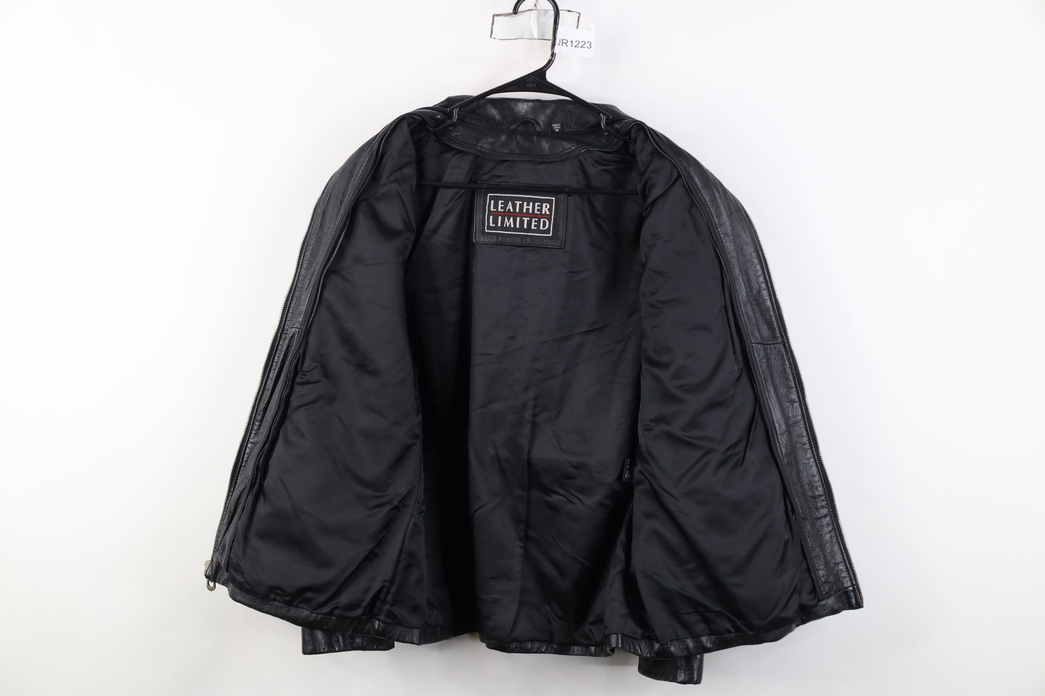 Vintage Vintage 90s Streetwear Leather Full Zip Collared Jacket Size M / US 6-8 / IT 42-44 - 9 Thumbnail