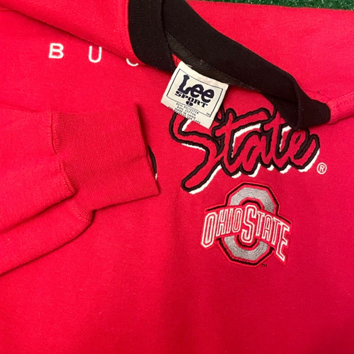 Vintage VINTAGE Ohio State Buckeyes Script Logo VTG Crewneck Sweatshirt Mens L Red 90s Sports University College Logo Pullover Shirts/Sweater Size US L / EU 52-54 / 3 - 2 Thumbnail