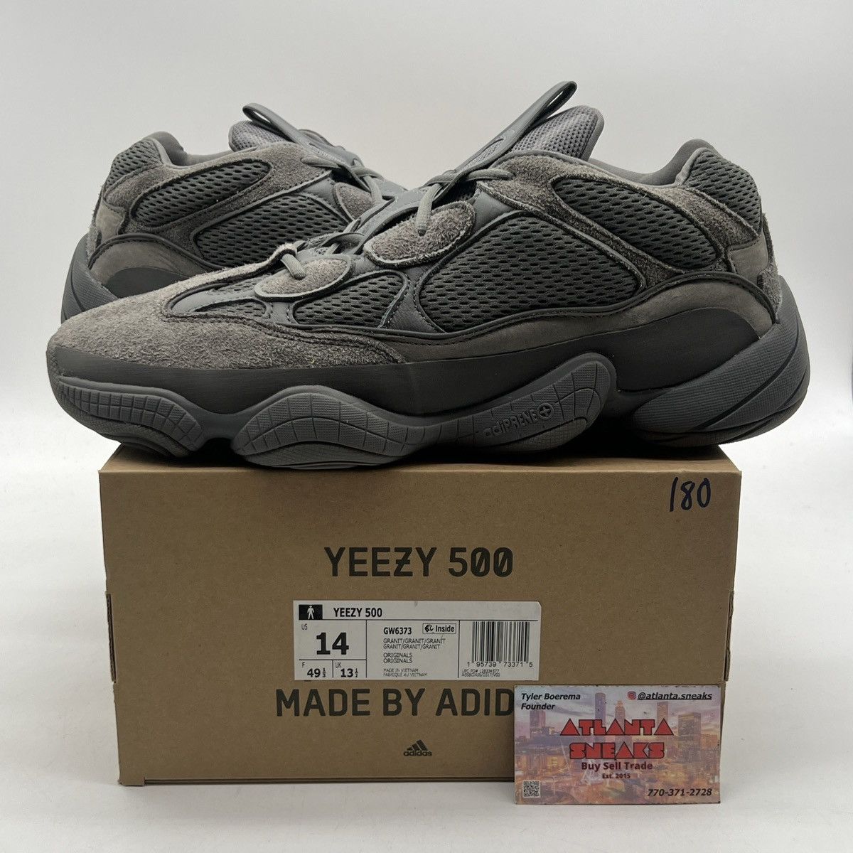 Adidas Yeezy 500 granite Size US 14 / EU 47 - 1 Thumbnail