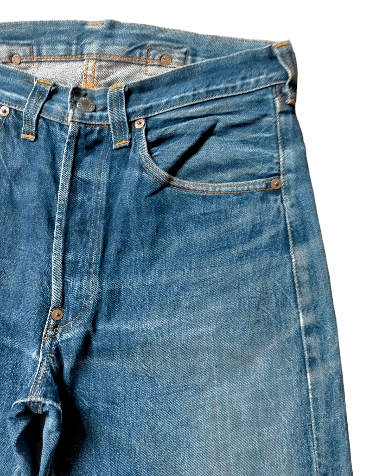 Levi's Vintage Clothing Vintage 90s Levis 501xx Big E Selvedge Jeans Size US 30 / EU 46 - 13 Thumbnail