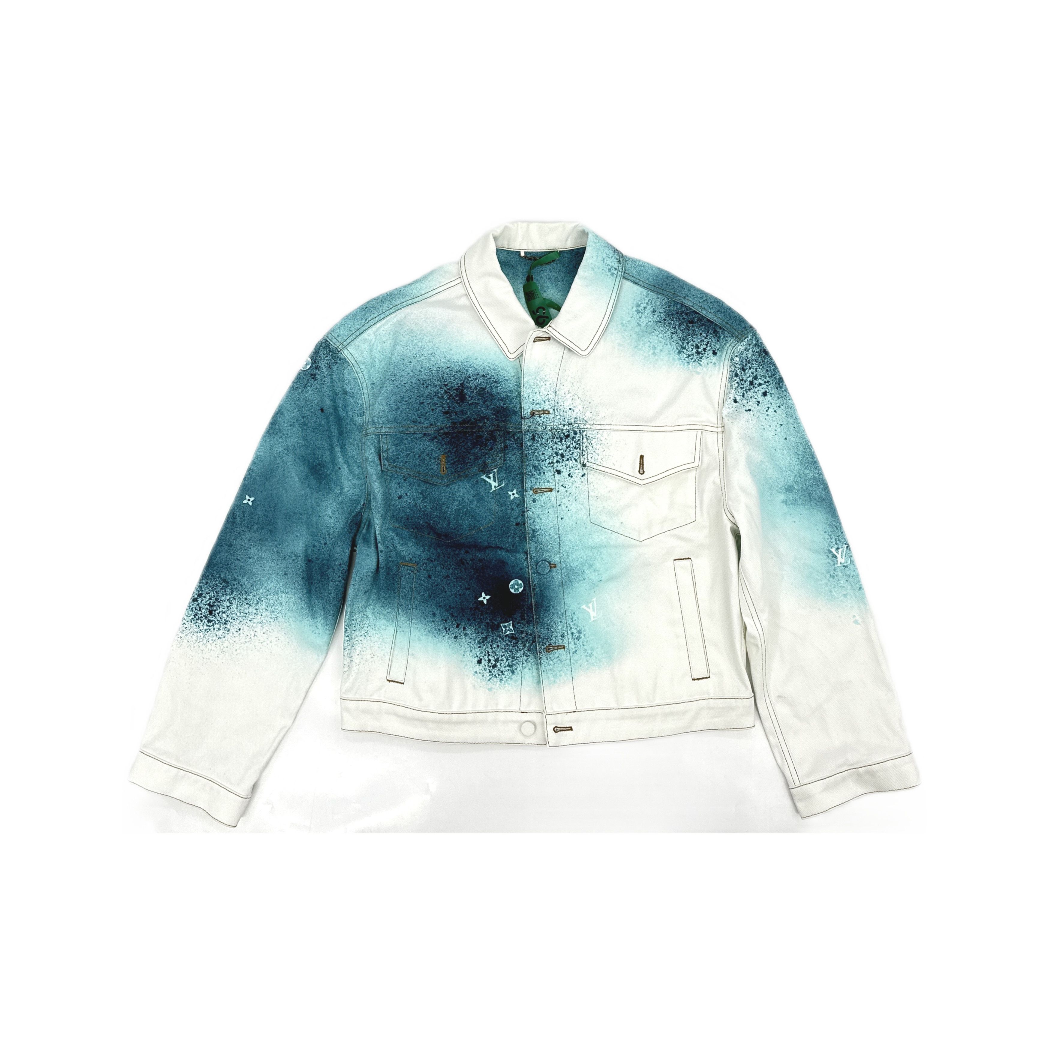 Louis Vuitton Louis Vuitton Spray Paint Denim Jacket Size 52 Size US L / EU 52-54 / 3 - 1 Thumbnail