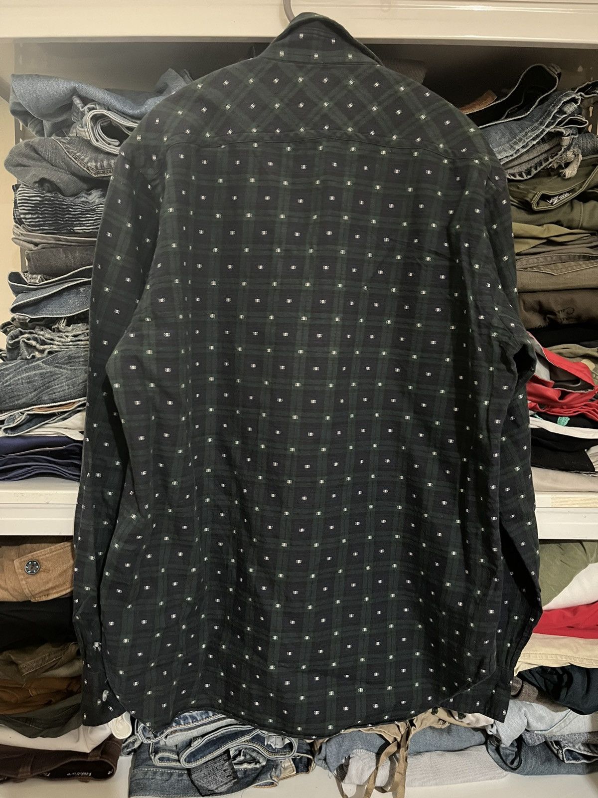 Issey Miyake TSUMORI CHISATO CHECKERED PLAID MONOGRAM SHIRT Size US M / EU 48-50 / 2 - 4 Thumbnail