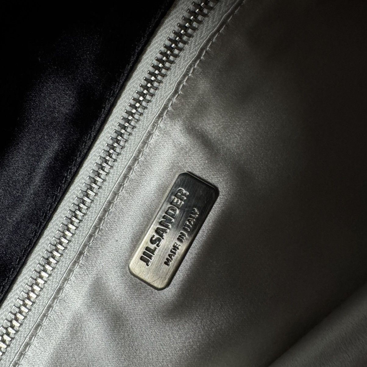 Jil Sander Rare Jil Sander Black Satin Hand Bag Clutch Shoulder Bag Size ONE SIZE - 12 Thumbnail