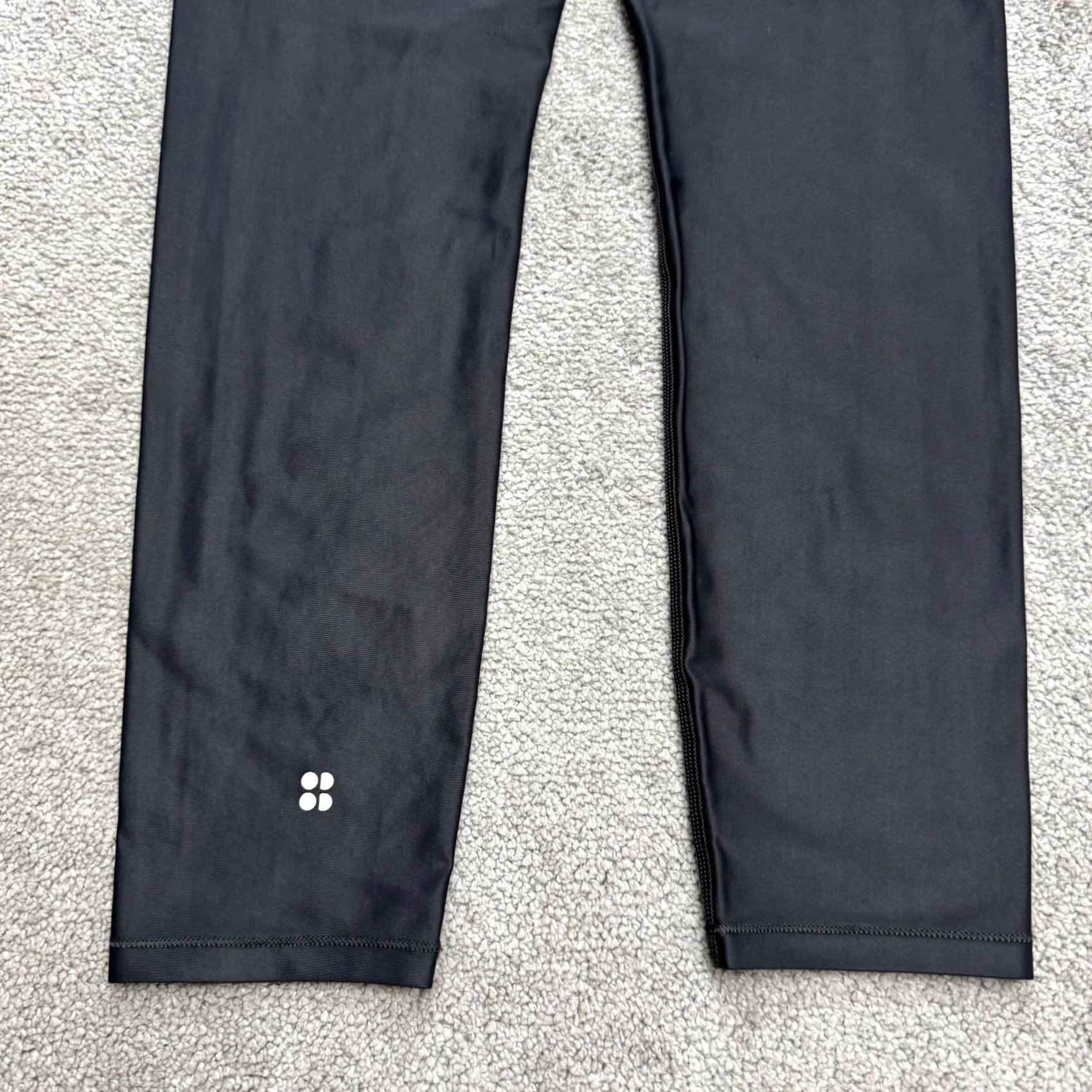 Sweaty Betty VINTAGE Sweaty Betty Activewear Crop Leggings Womens L Gray 7/8 High Rise Yoga Size 36" / US 14 / IT 50 - 4 Thumbnail