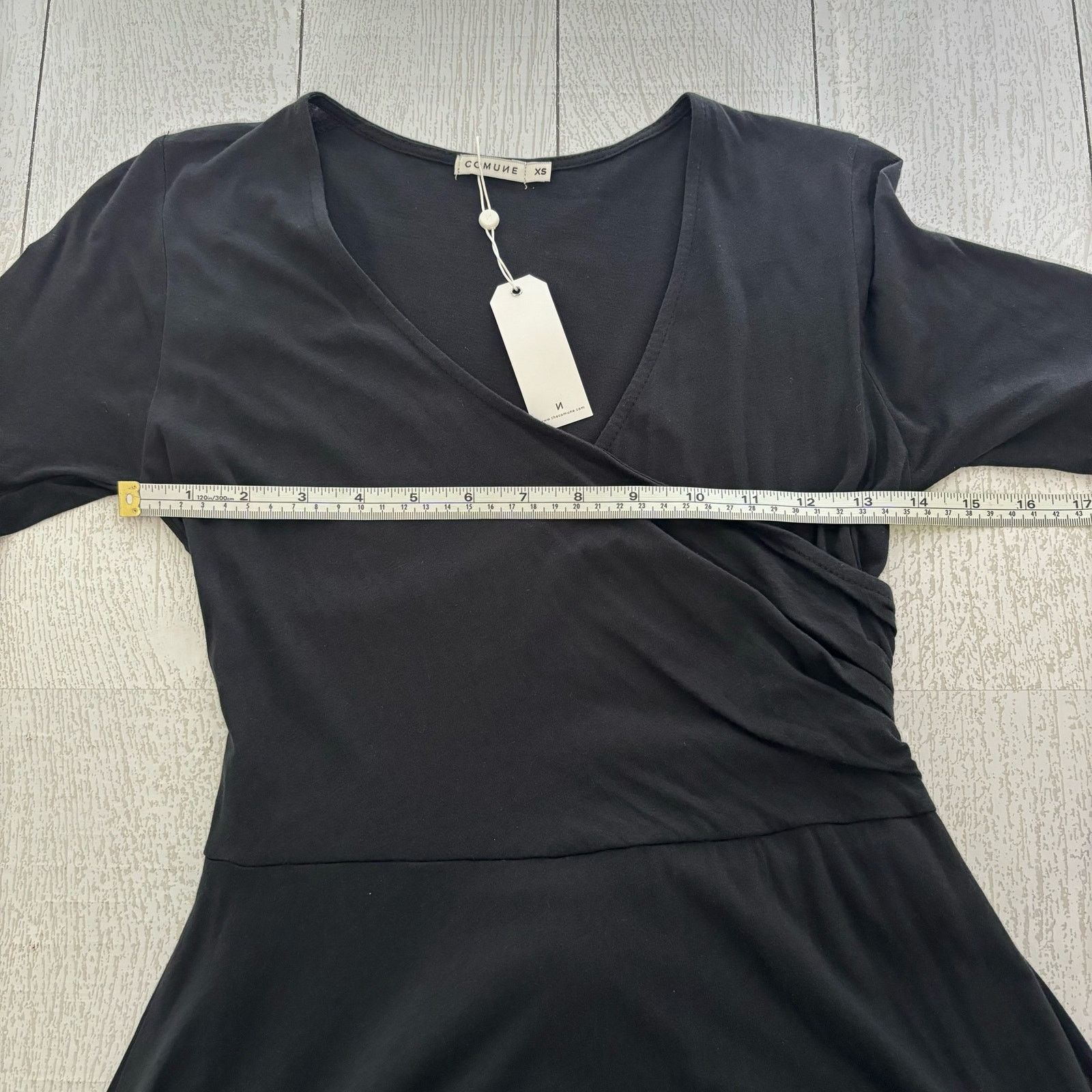 Comune Comune Black Faux Wrap Colbert Dress – Size XS – NWT Size XS / US 0-2 / IT 36-38 - 6 Thumbnail
