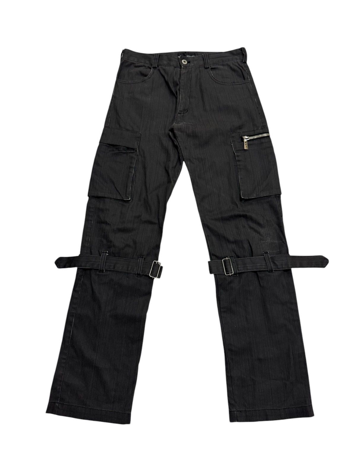 Japanese Brand JAPANESE STYLE IN THE ATTIC GOTH BONDAGE PUNK CARGO PANTS Size US 29 - 2 Thumbnail