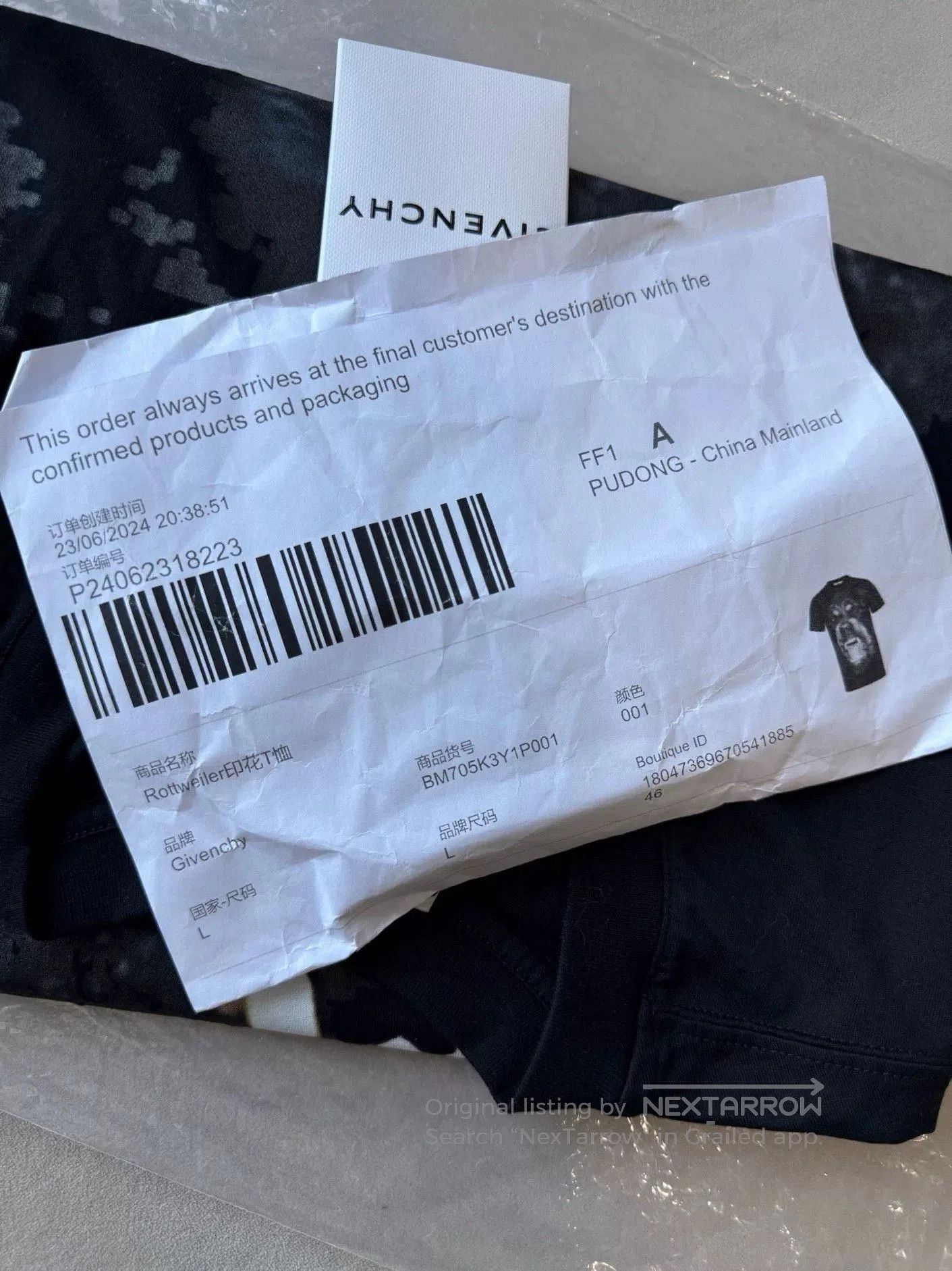 Givenchy Givenchy Dog Head T-Shirt L. Size US L / EU 52-54 / 3 - 6 Thumbnail