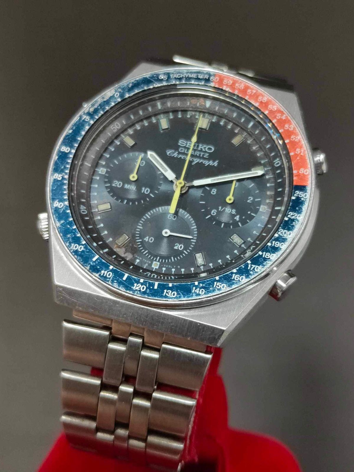 Seiko × Vintage Rare Vintage SEIKO 7A28-703A Pepsi Chronograph Men’s Watch Size ONE SIZE - 9 Thumbnail