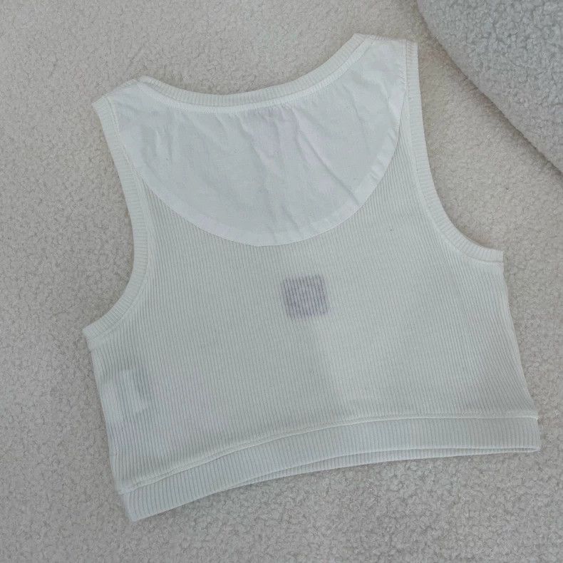 Loewe LOEWE White cotton short sport vest Size XS / US 0-2 / IT 36-38 - 3 Thumbnail