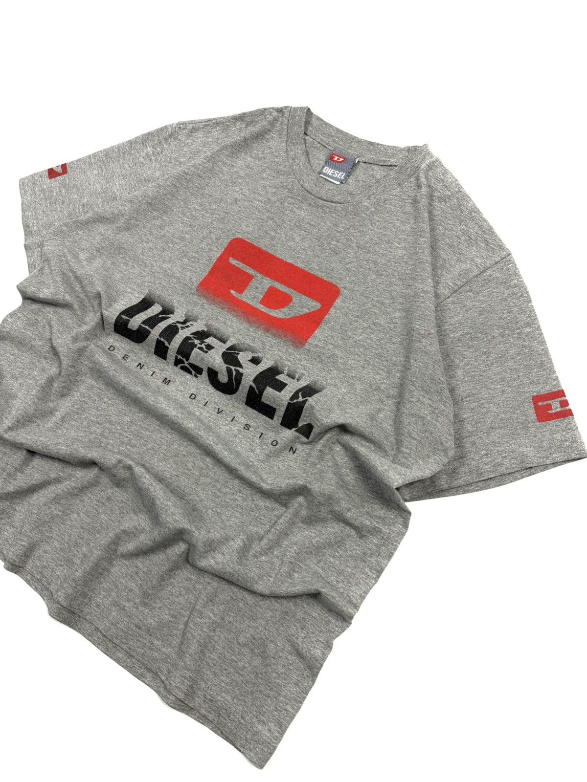 Diesel Diesel Denim Division Vintage Tee Y2K Gray Archive Size US L / EU 52-54 / 3 - 3 Thumbnail