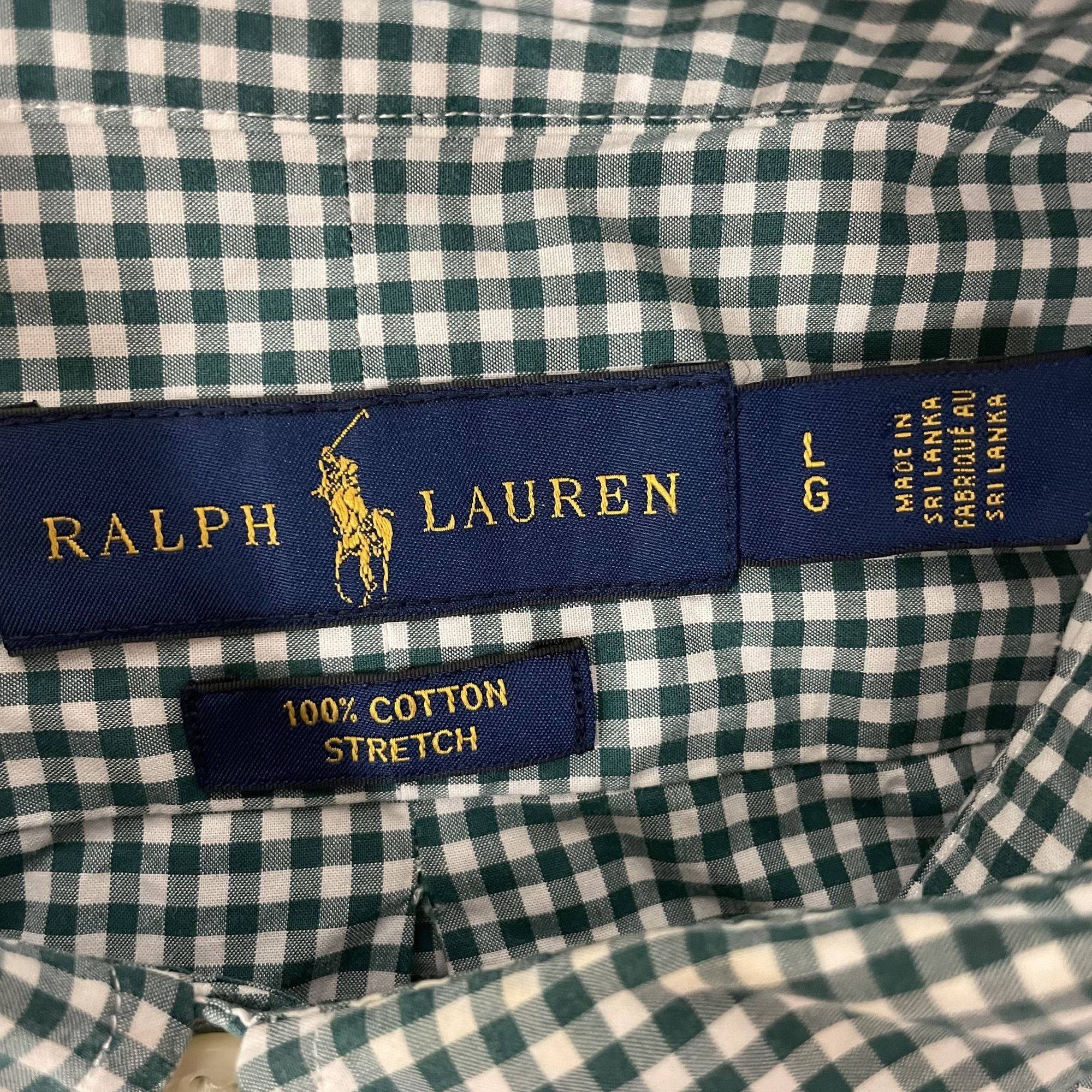 Ralph Lauren Ralph Lauren CHECK Stretch POLO LOGO PONY Casual Shirt Size US L / EU 52-54 / 3 - 6 Thumbnail