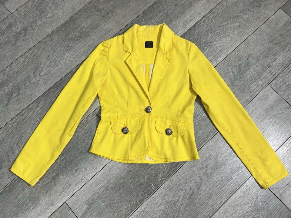 Versace Versace Jeans Couture Vintage Blazer Jacket Yellow Size S Size S / US 4 / IT 40 - 17 Thumbnail