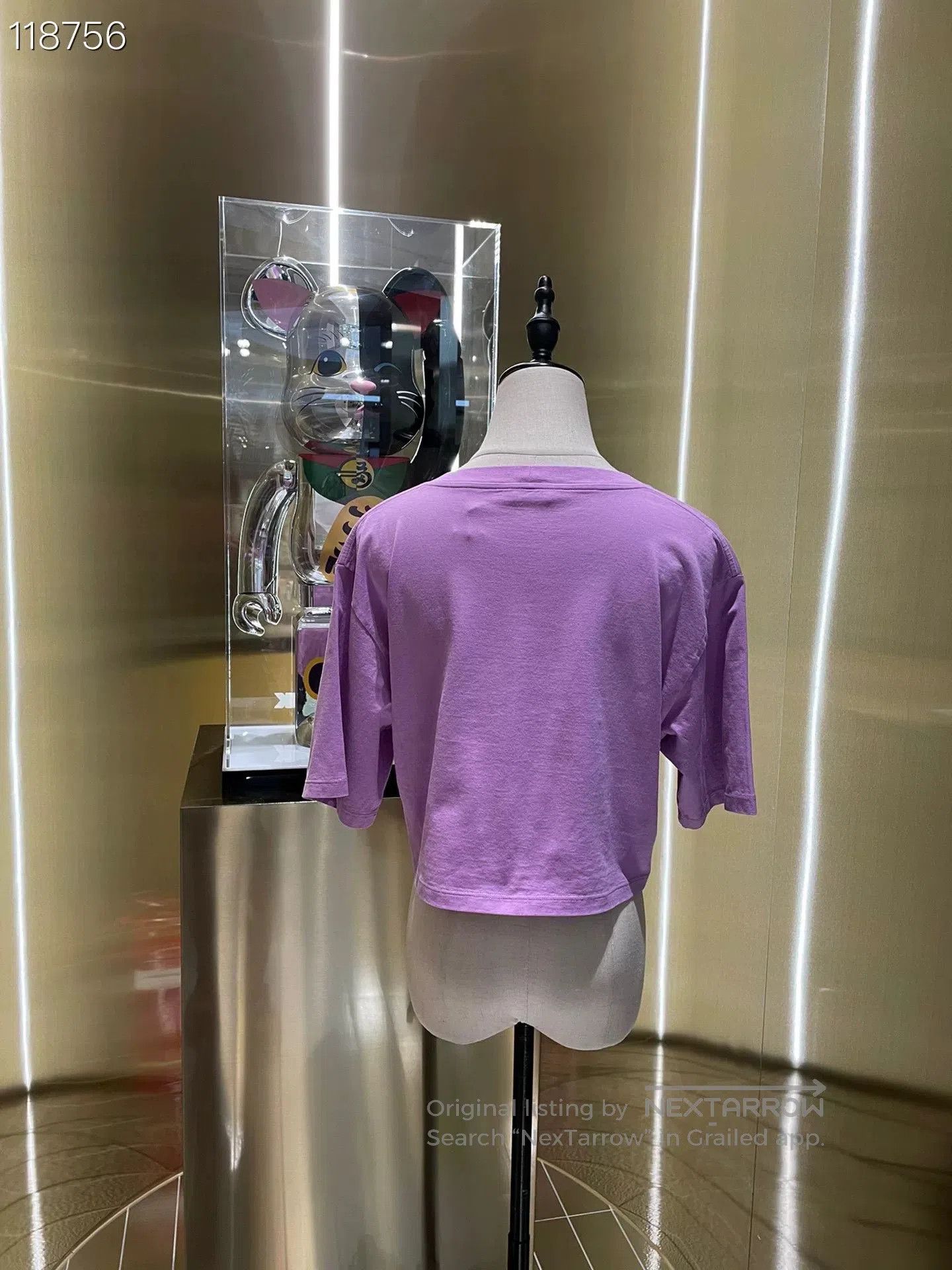Celine Celine 2022 Purple Letter Short Sleeve T. Size S / US 4 / IT 40 - 2 Thumbnail