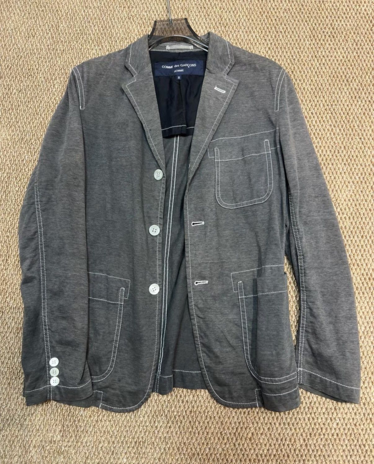 Comme des Garcons Homme Plus COMME des GARÇONS HOMME PLUS Cotton Blazer Jacket K23 Size US S / EU 44-46 / 1 - 1 Thumbnail