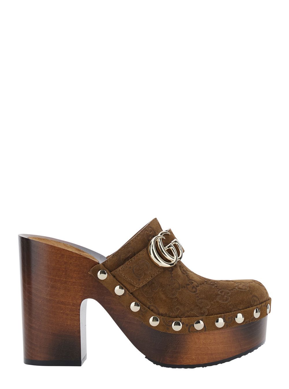 Gucci NEW MARMONT GG Brown Wedges with Leather Details for Women Size US 11 / IT 41 - 1 Thumbnail