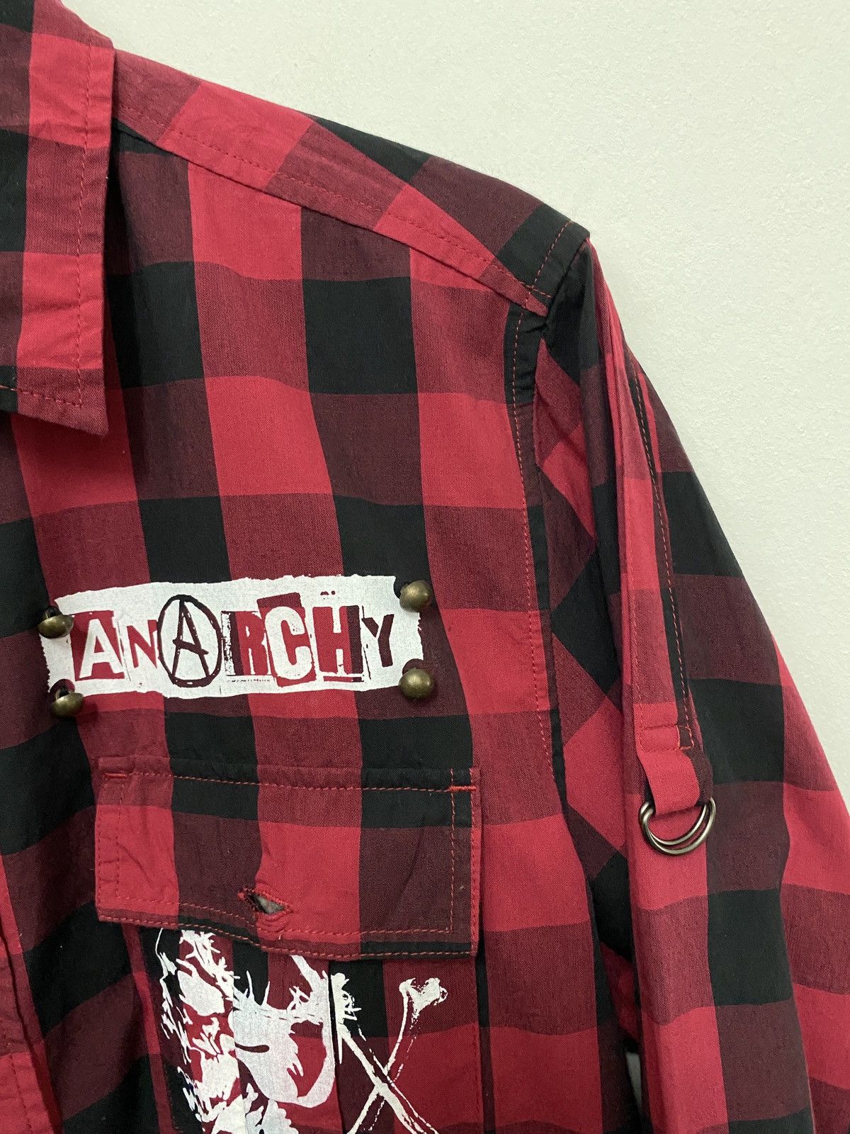 A.F.F.A. × Seditionaries Under Level Anarchy Bondage Tartan Design Punk Shirt Size US M / EU 48-50 / 2 - 7 Thumbnail