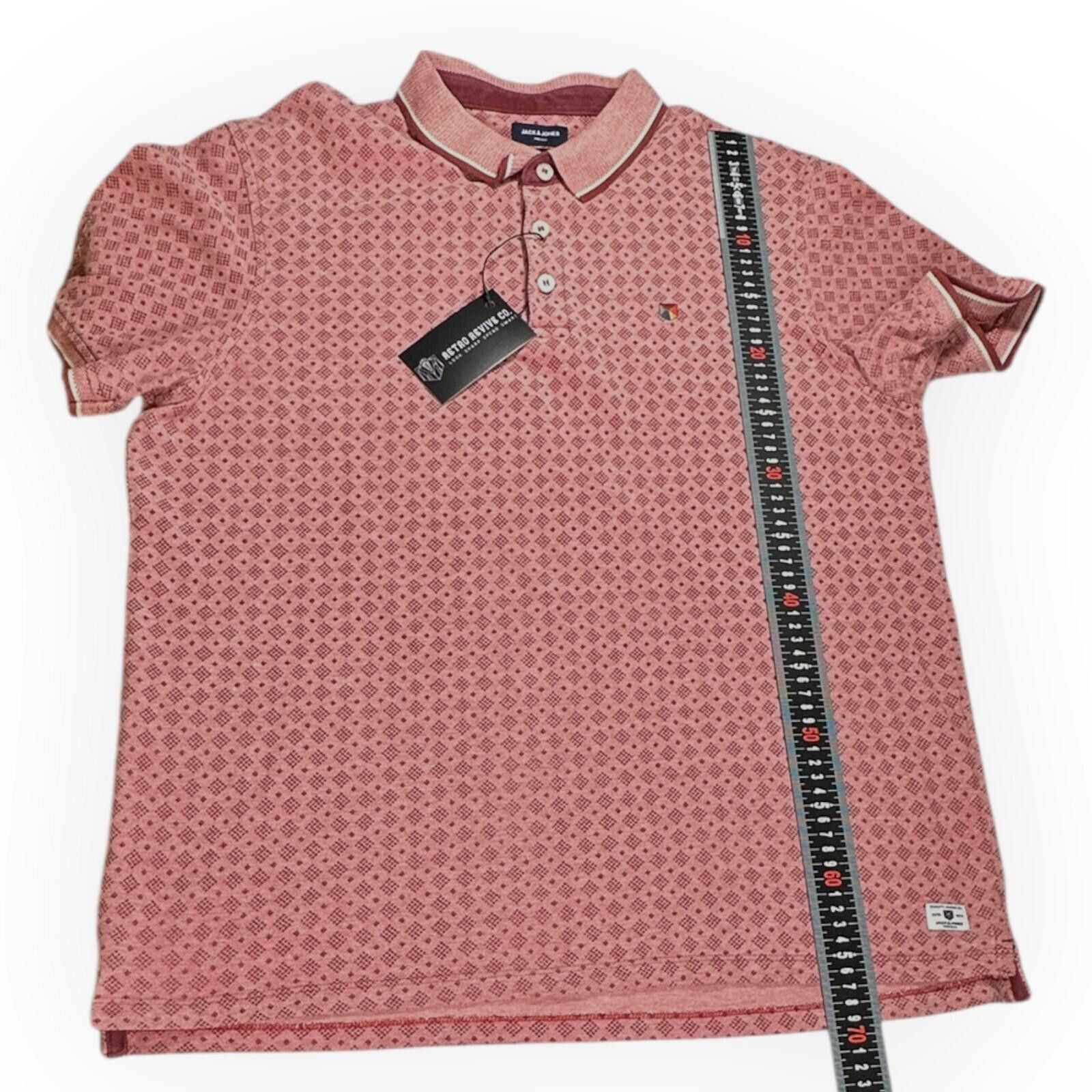 Jack & Jones Jack & Jones Polo Shirt Men's UK Size 2XL Pink Premium Size US XXL / EU 58 / 5 - 6 Thumbnail
