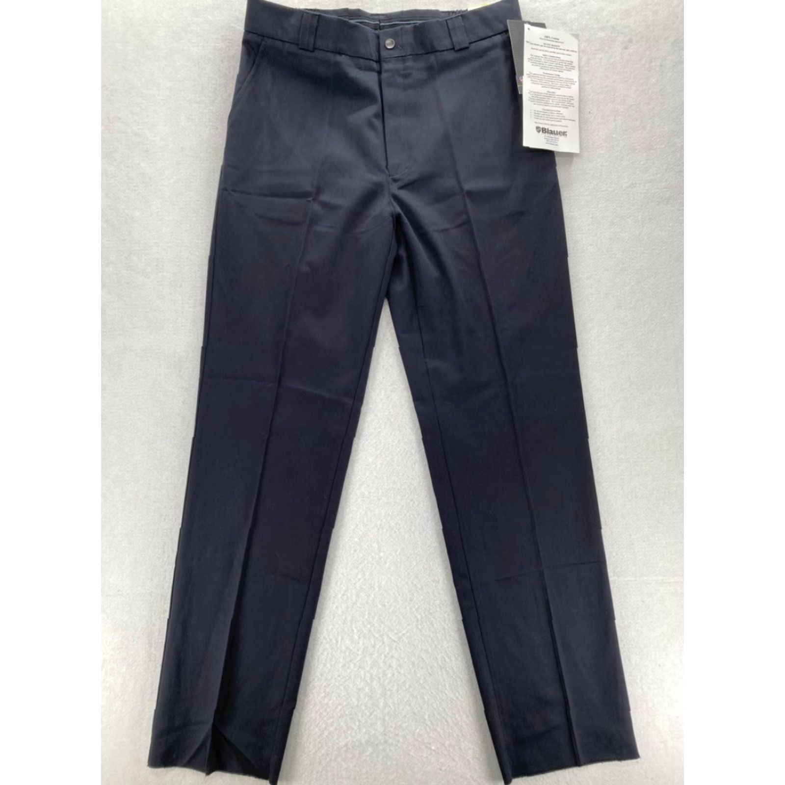 Vintage Blauer 4-Pocket Trousers Pants Blauer Mens 37 Navy Blue 100% Cotton Chino Straight Regular NWT Unhemmed Pants Mens Blue 4-Pocket Trousers NWT Size US 37 - 2 Thumbnail
