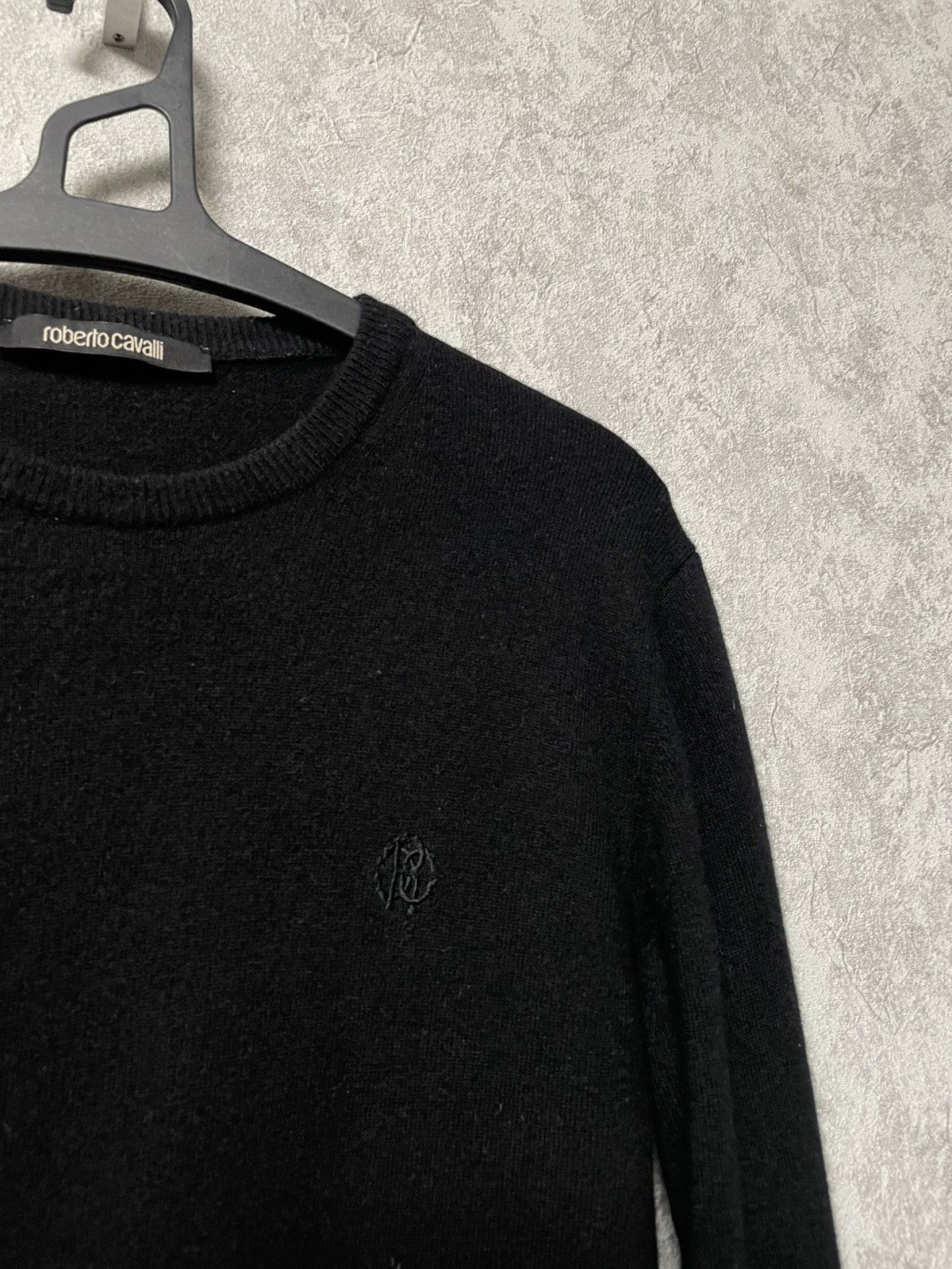 Roberto Cavalli Vintage Roberto Cavalli Black Wool/ Cashmere Sweater Size US M / EU 48-50 / 2 - 6 Thumbnail