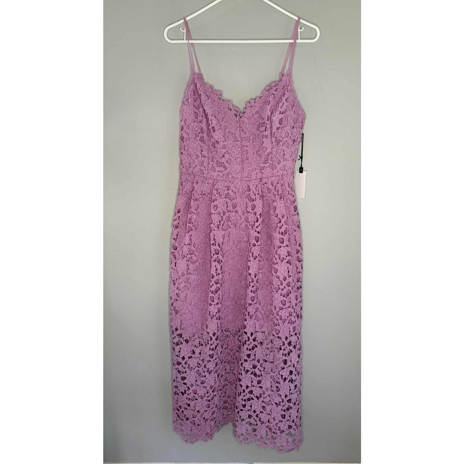 ASTR The Label NWT ASTR the Label Lace Fit & Flare Dress Light Orchid XL Size XL / US 12-14 / IT 48-50 - 2 Thumbnail