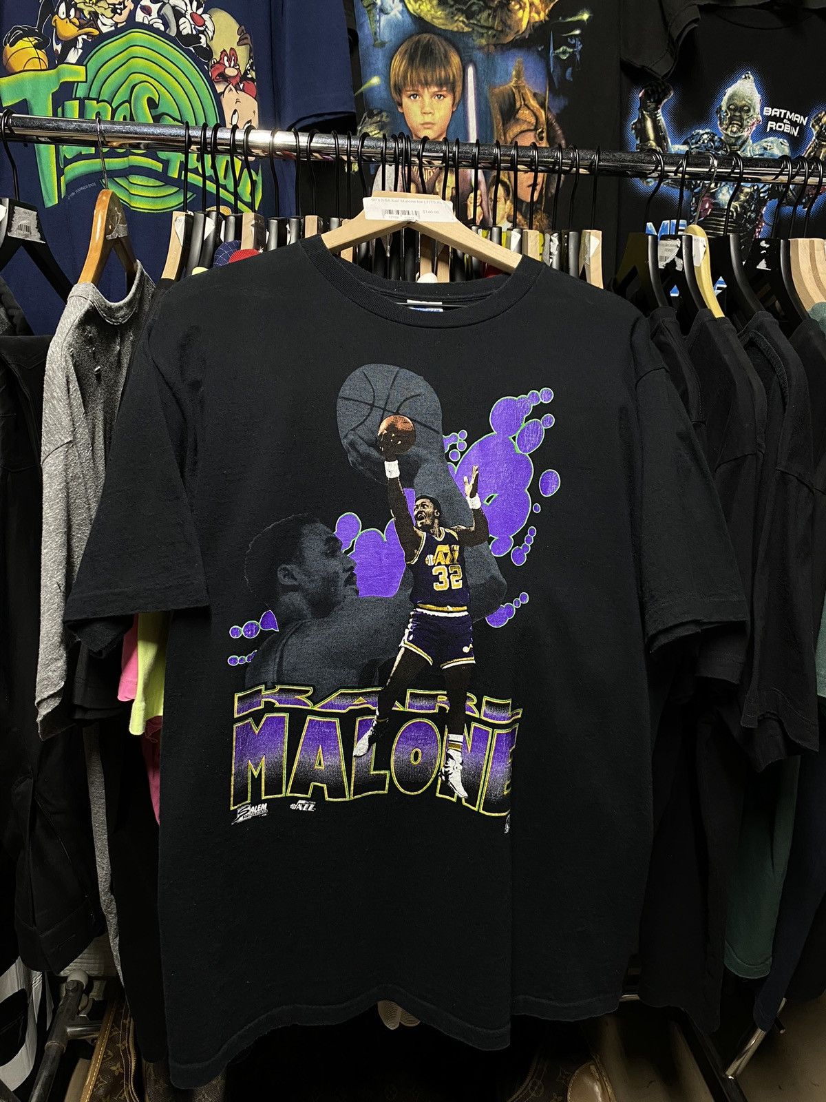 Vintage Vintage 90’s Karl Malone Utah Jazz Shirt Large Size US L / EU 52-54 / 3 - 2 Thumbnail