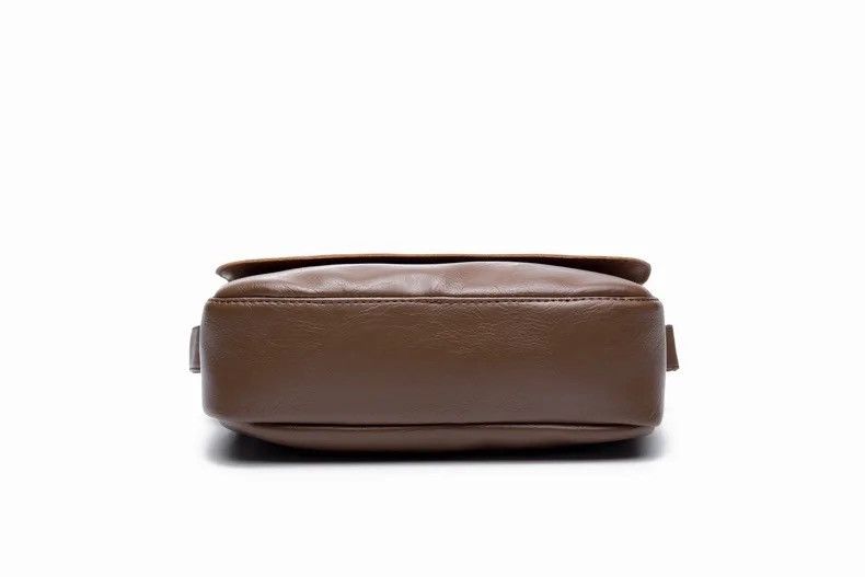 Japanese Brand Retro brown faux leather shoulder bag Size ONE SIZE - 5 Thumbnail