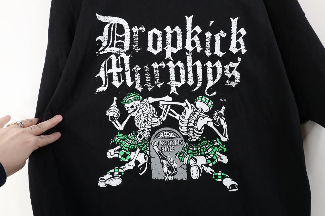 Vintage Vintage Y2K 2011 Dropkick Murphys Band T-Shirt Black USA Size US XL / EU 56 / 4 - 4 Thumbnail