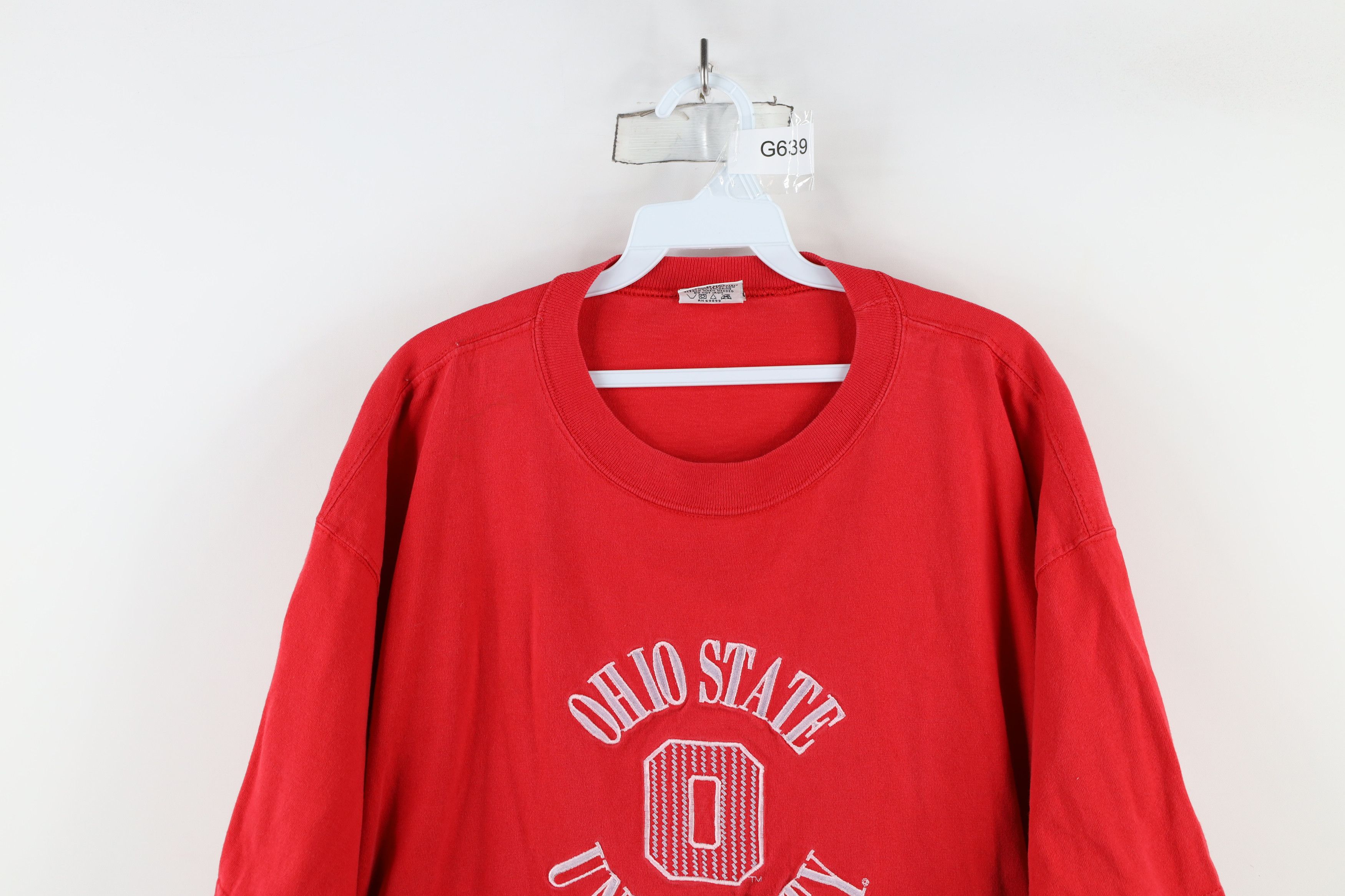 Vintage Vintage 90s Streetwear Heavyweight Ohio University T-Shirt Size US XL / EU 56 / 4 - 2 Thumbnail