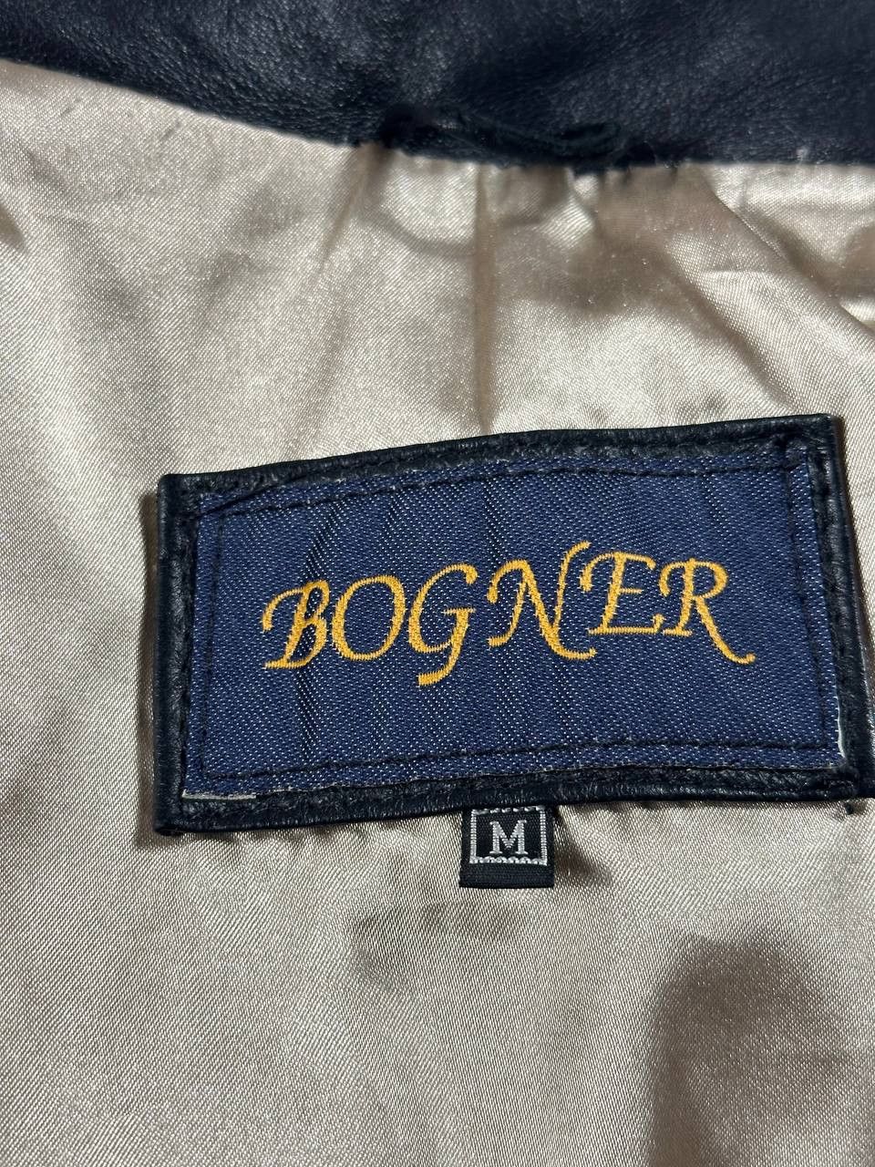 Bogner Bogner Vintage Leather Bomber Jacket Boxy Fit Size US M / EU 48-50 / 2 - 6 Thumbnail