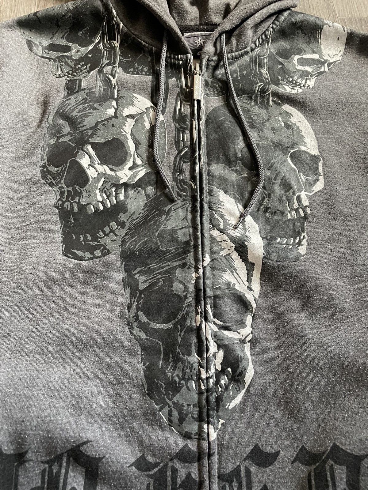 No Fear Vintage No Fear Skulls Graphic Print Zip Up Hoodie Y2K Rap Size US M / EU 48-50 / 2 - 9 Thumbnail