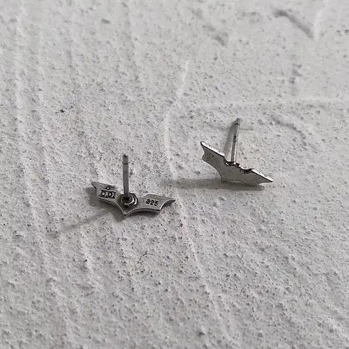 Other 💯 925 silver vintage bat earrings Size ONE SIZE - 4 Thumbnail