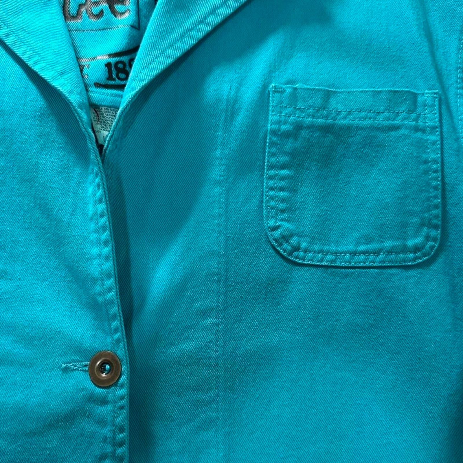 Lee Vintage Lee Canvas Denim Oversized Chore Jacket Blazer Coat Size L / US 10 / IT 46 - 2 Thumbnail