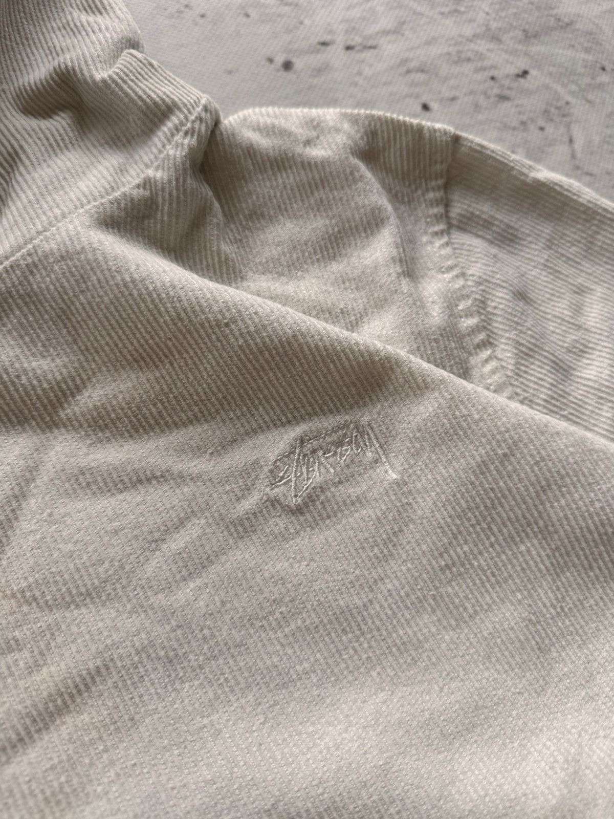 Stussy × Vintage STUSSY VELVET BASIC LOGO VINTAGE OVERSIZE HOODIE Size US S / EU 44-46 / 1 - 4 Thumbnail