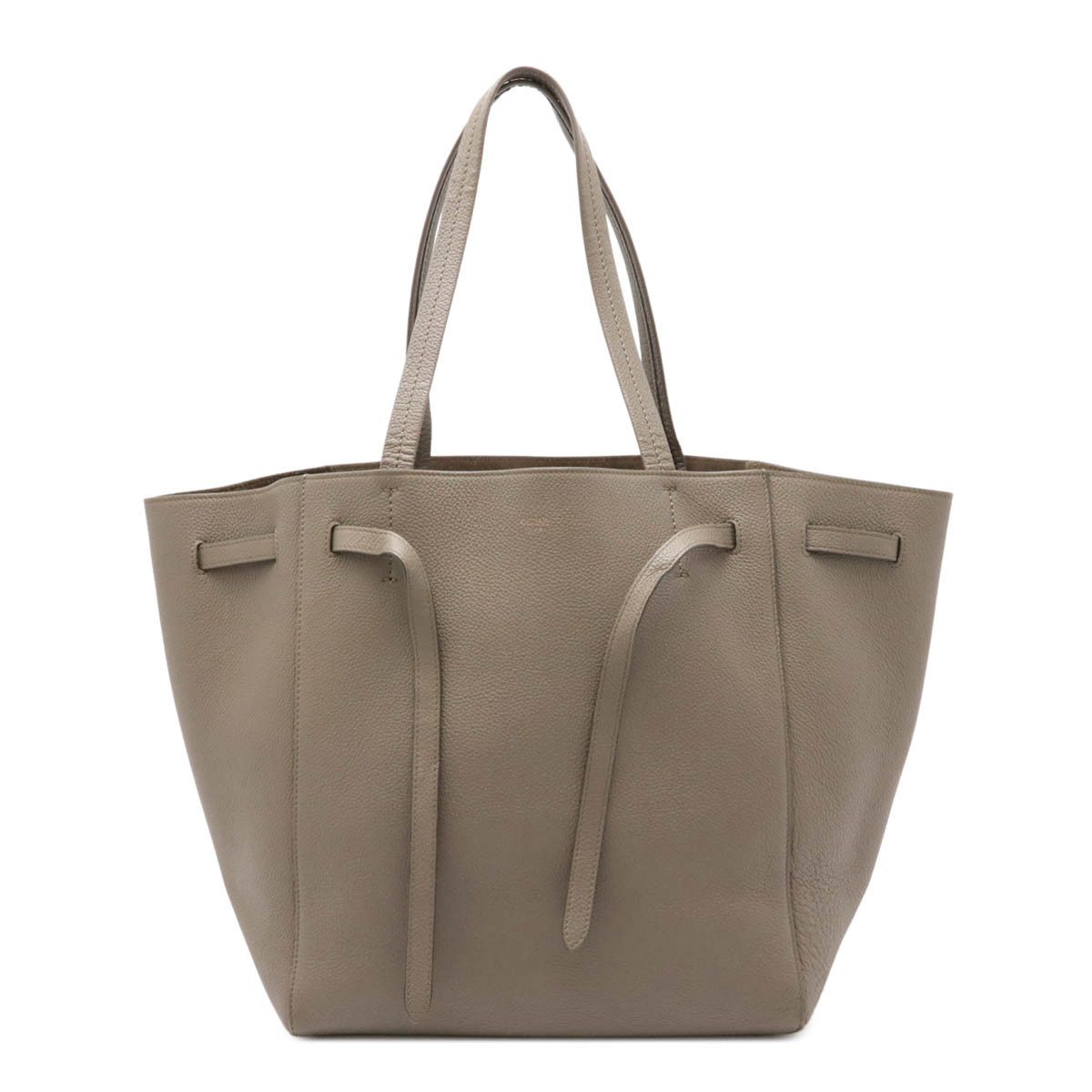 Celine Celine Cabas Phantom Small Leather 2Way Bag Leather Shoulder Bag 189023 in Beige, Women's