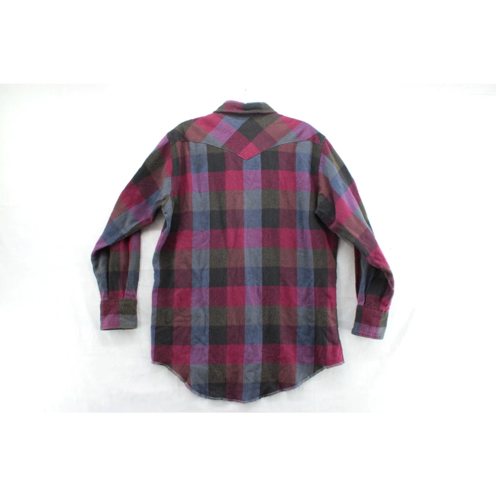 Wrangler VINTAGE Wrangler Heavy Flannel Shirt Mens M Red Plaid X-Long Tails Pearl Snap Wrangler Wrancher Button-Up Size US M / EU 48-50 / 2 - 6 Thumbnail