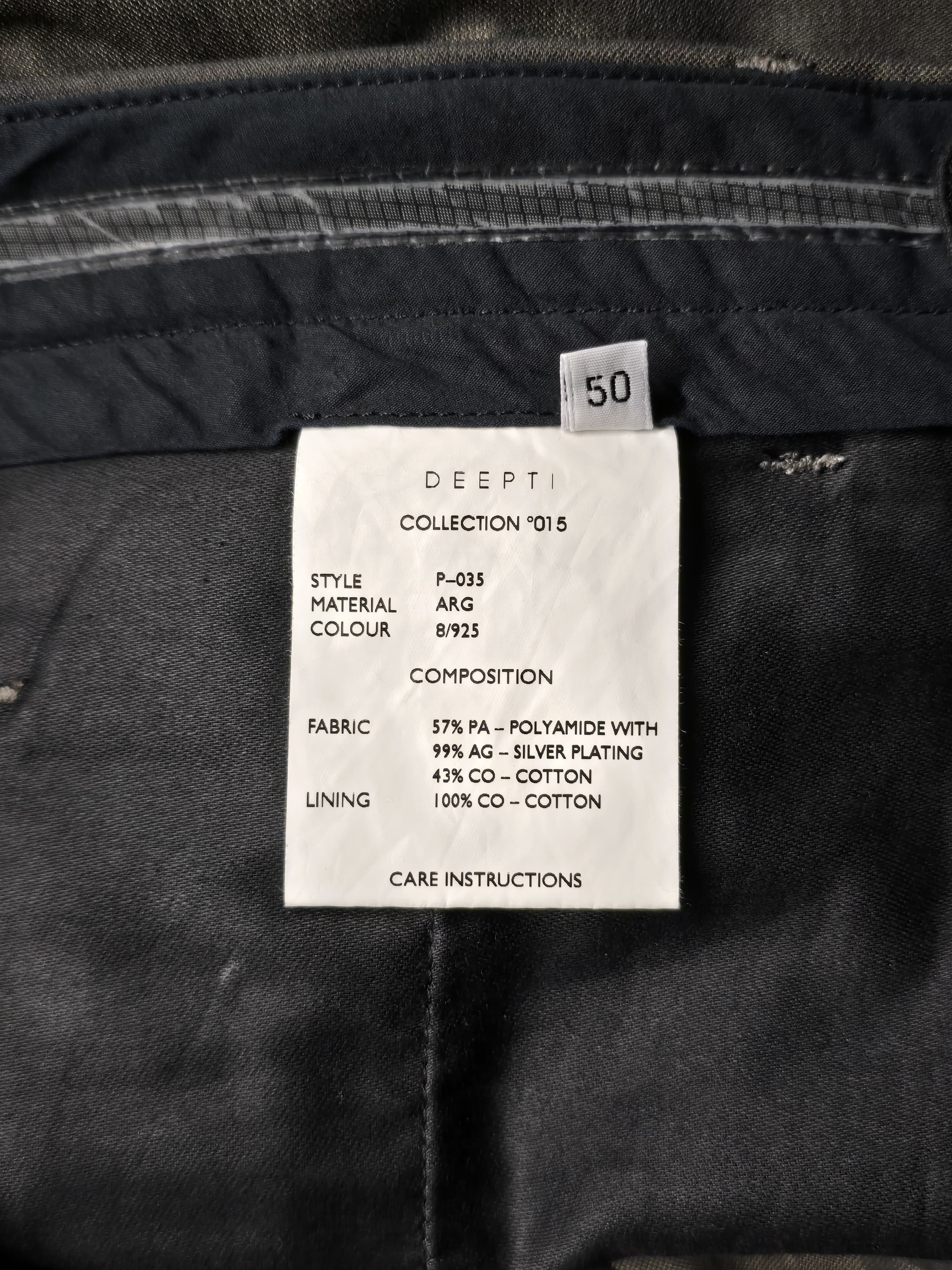 Deepti Deepti .999 Silver Plated Open-Zip Trousers Size US 34 / EU 50 - 4 Thumbnail