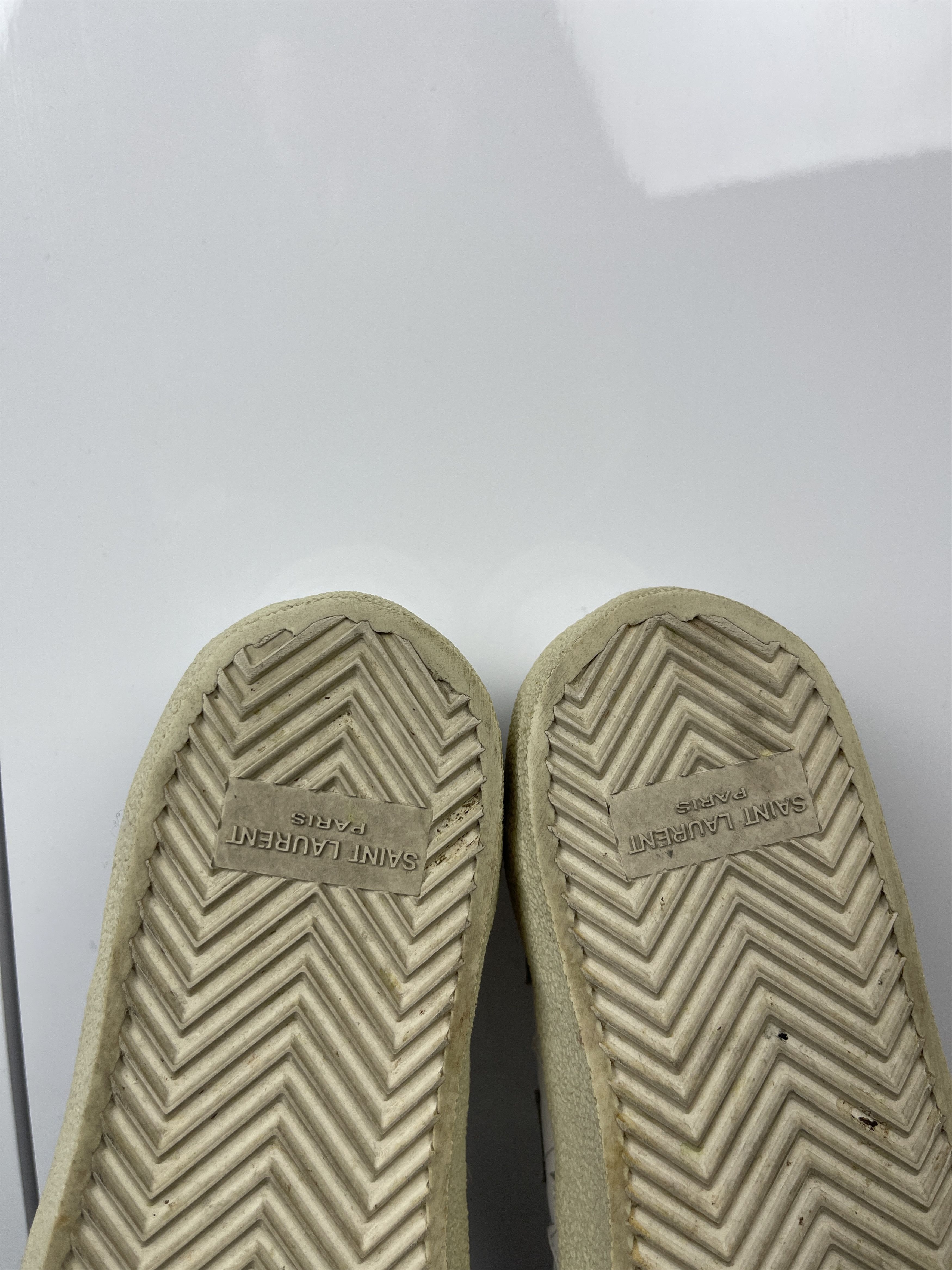 Saint Laurent Paris Saint Laurent Leather Court Stars Sneakers Size US 4.5 / IT 34.5 - 12 Thumbnail