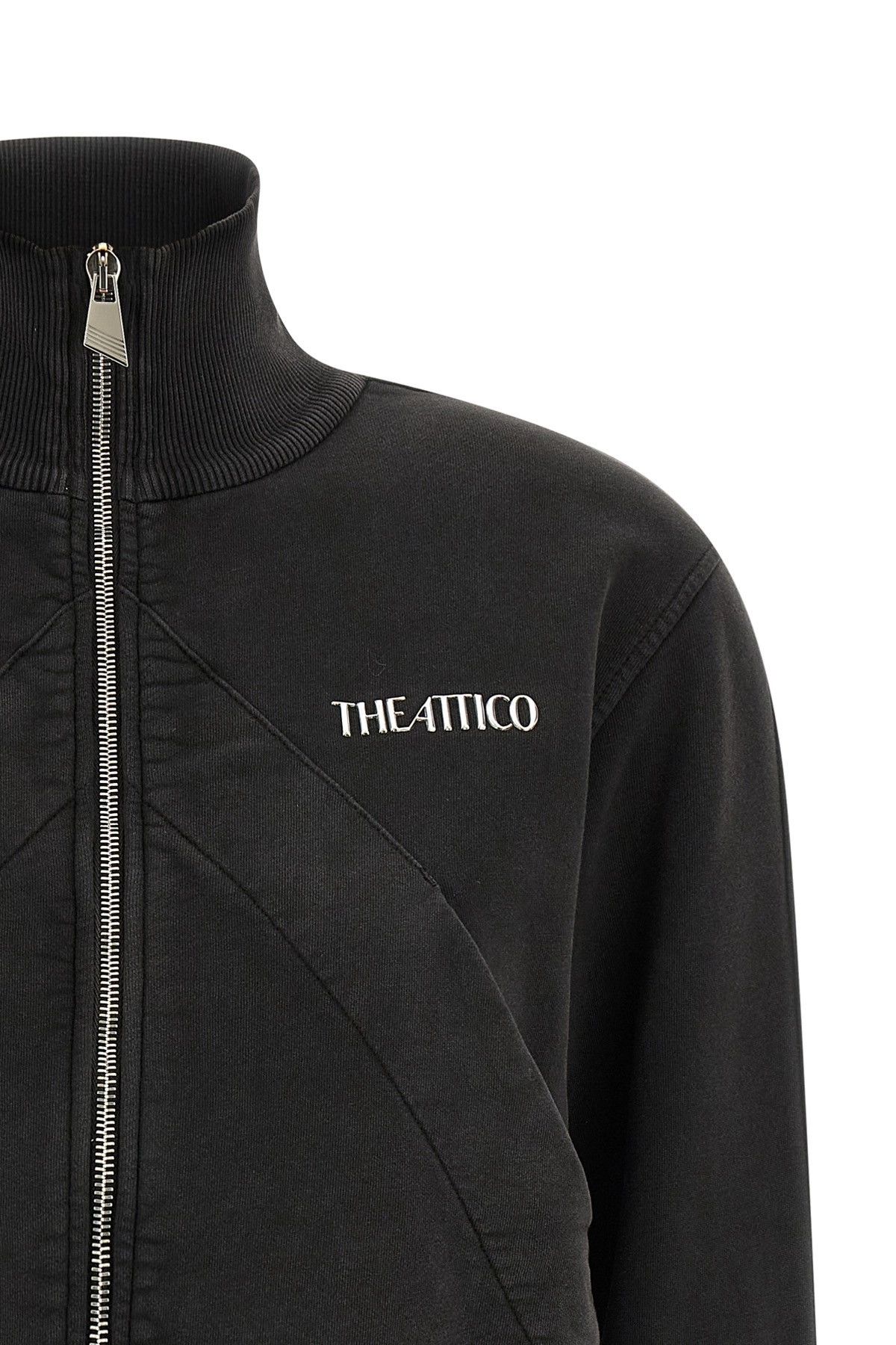 The Attico Zip Logo Sweatshirt Size M / US 6-8 / IT 42-44 - 3 Thumbnail