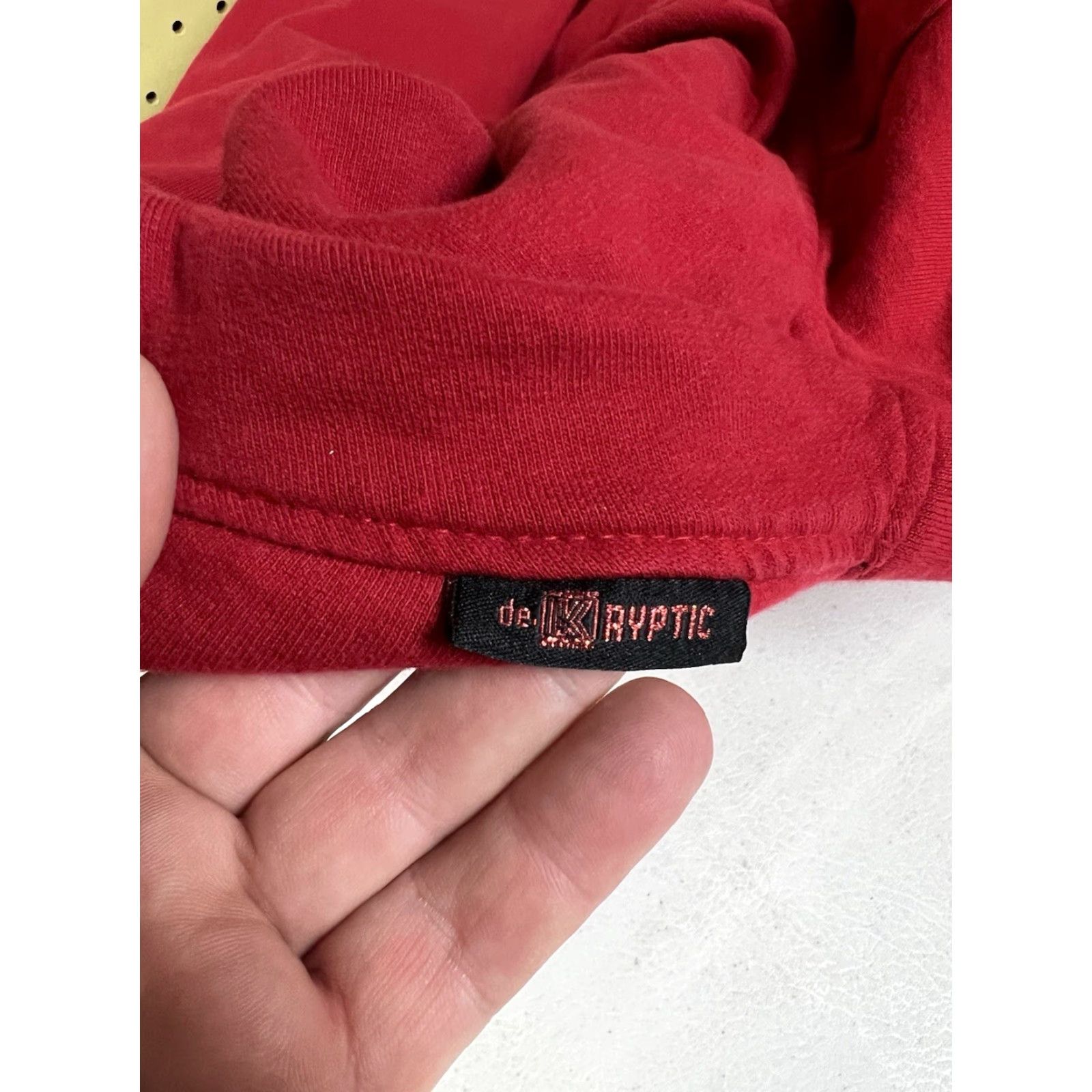 Vintage DE KRYPTIC Space Jam Tune Squad Hoodie Sweatshirt Bunny Dark Spots L Red Cotton Pullover Mens Hoodie Size US L / EU 52-54 / 3 - 5 Thumbnail