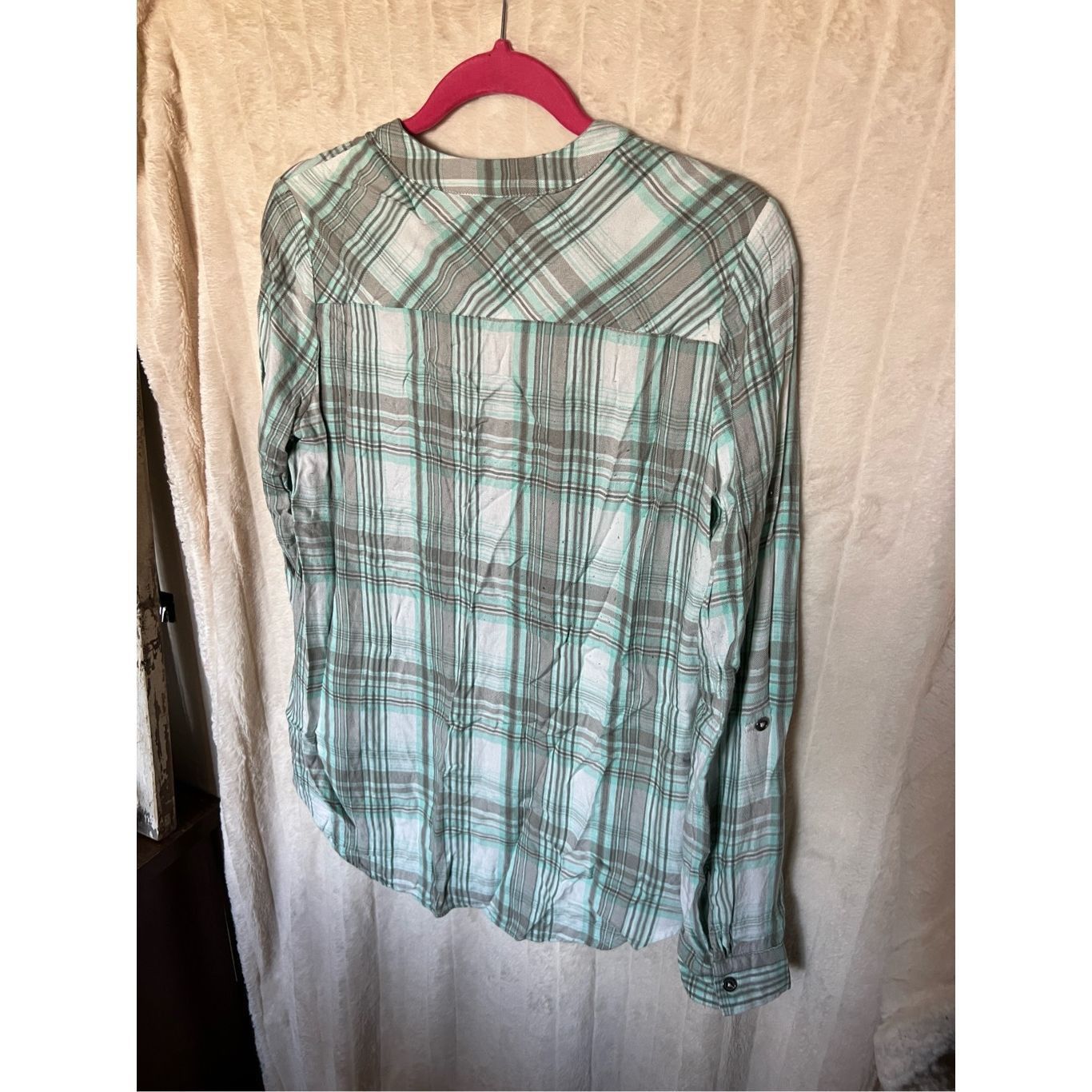 Other Vanity Plaid With Lace Button Up Woman’s Top Size Small Size S / US 4 / IT 40 - 6 Thumbnail