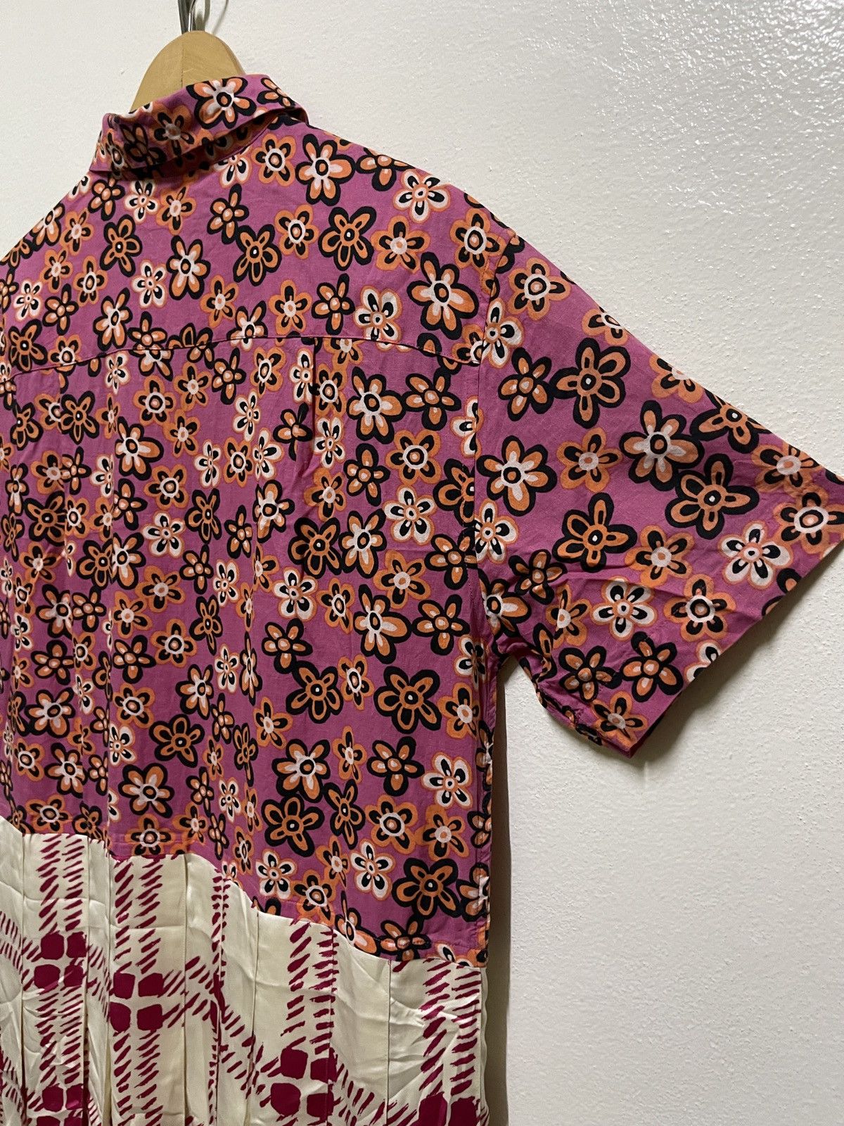 Marni × Uniqlo Uniqlo Marni Open Collar Short Sleeve Pleated Dress Size M / US 6-8 / IT 42-44 - 11 Thumbnail