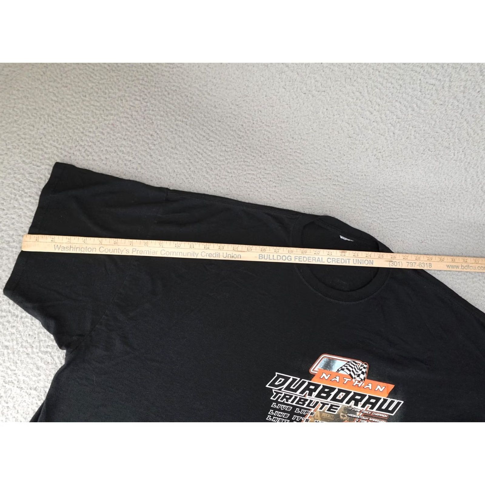 Gildan VINTAGE Racing Shirt Mens 3XL Black Cropped Nathan Durboraw Tribute Hagerstown Speedway Size US XXL / EU 58 / 5 - 7 Thumbnail