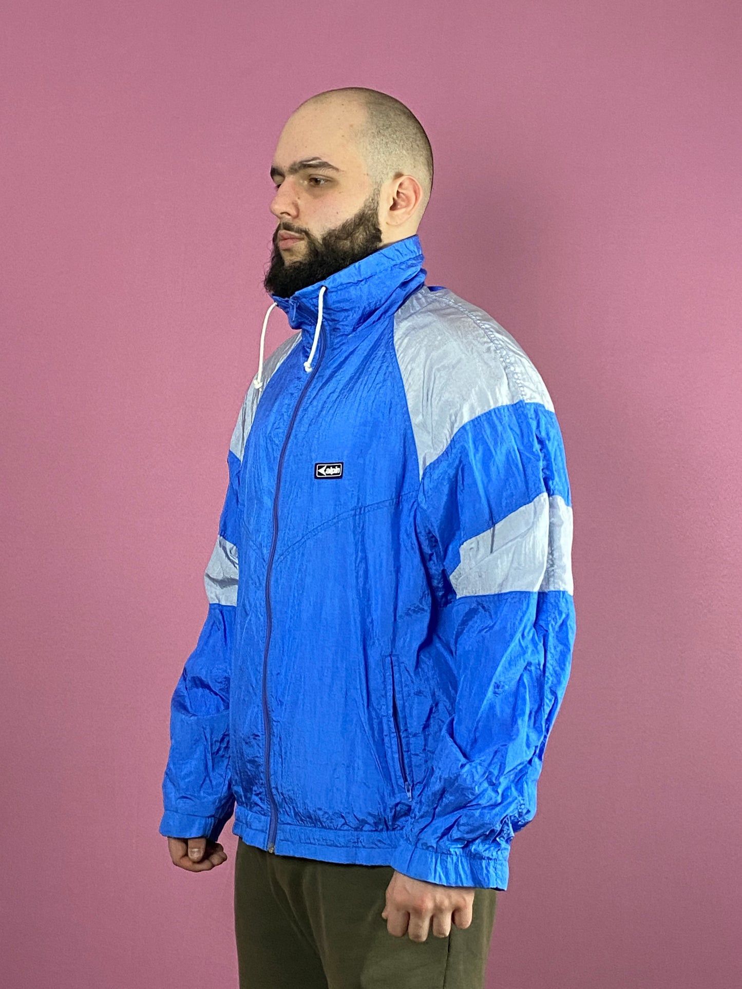Vintage Alpin Vintage Men's Windbreaker Jacket - L Size US L / EU 52-54 / 3 - 1 Thumbnail