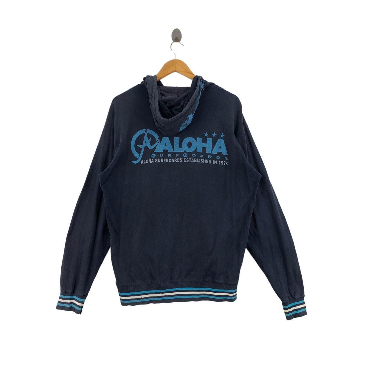 Other ALOHA SURFBOARD Surf Brand Logo Print Navy Hoodie Size US L / EU 52-54 / 3 - 2 Thumbnail