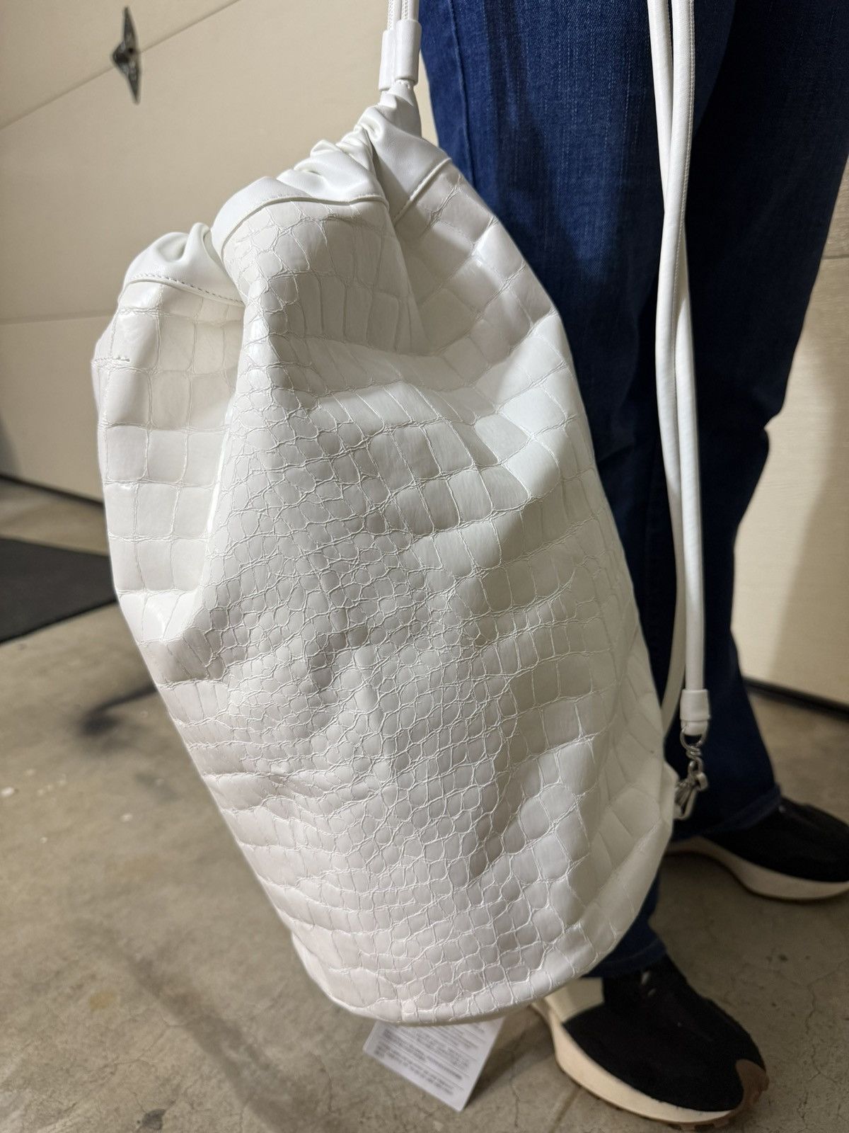 Maison Margiela Maison Margiela MM6 White Crocodile Backpack Size ONE SIZE - 5 Thumbnail