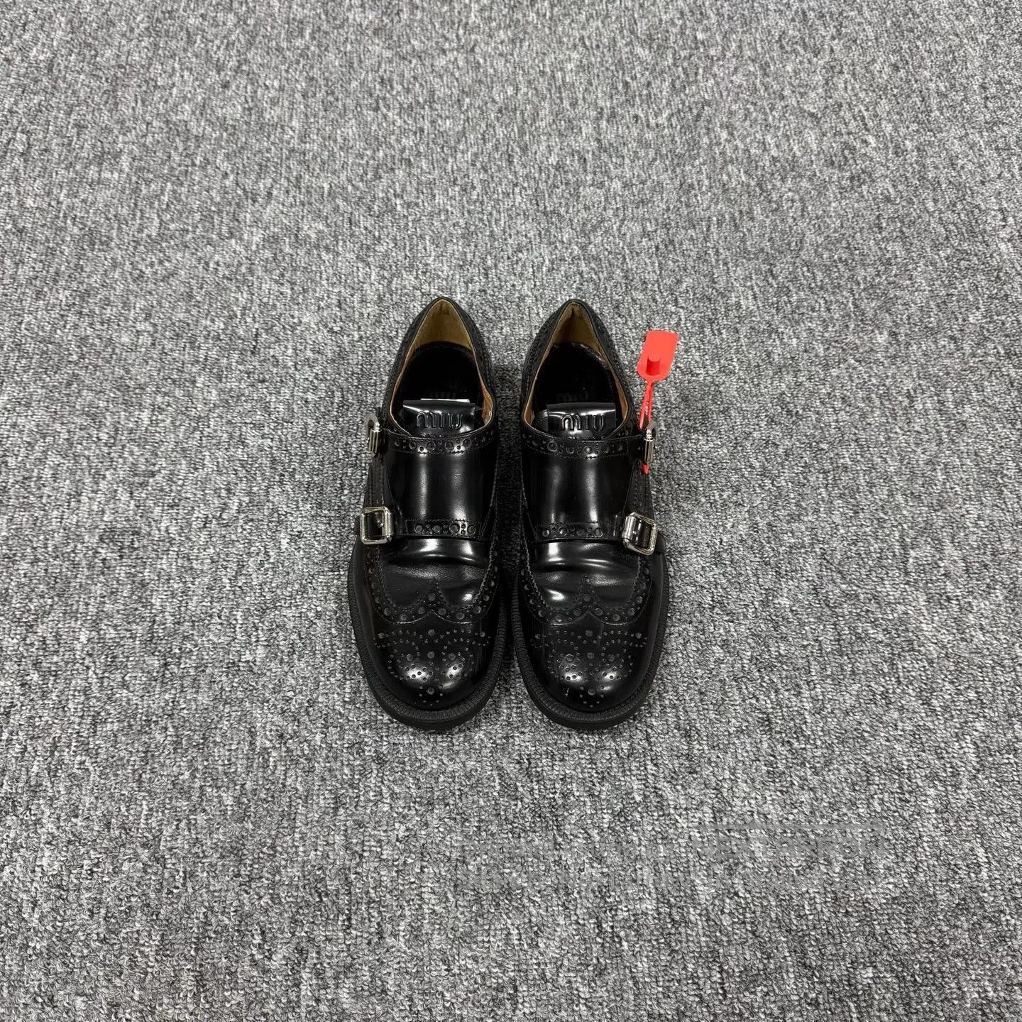 Miu Miu miu miu × Churchs Block-carved loafers| Size US 7 / IT 37 - 2 Thumbnail