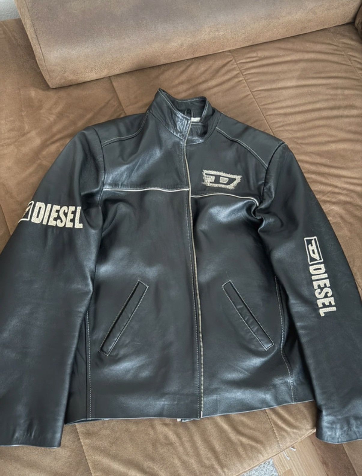 Diesel Vintage Diesel leather jacket Size US XL / EU 56 / 4 - 1 Thumbnail